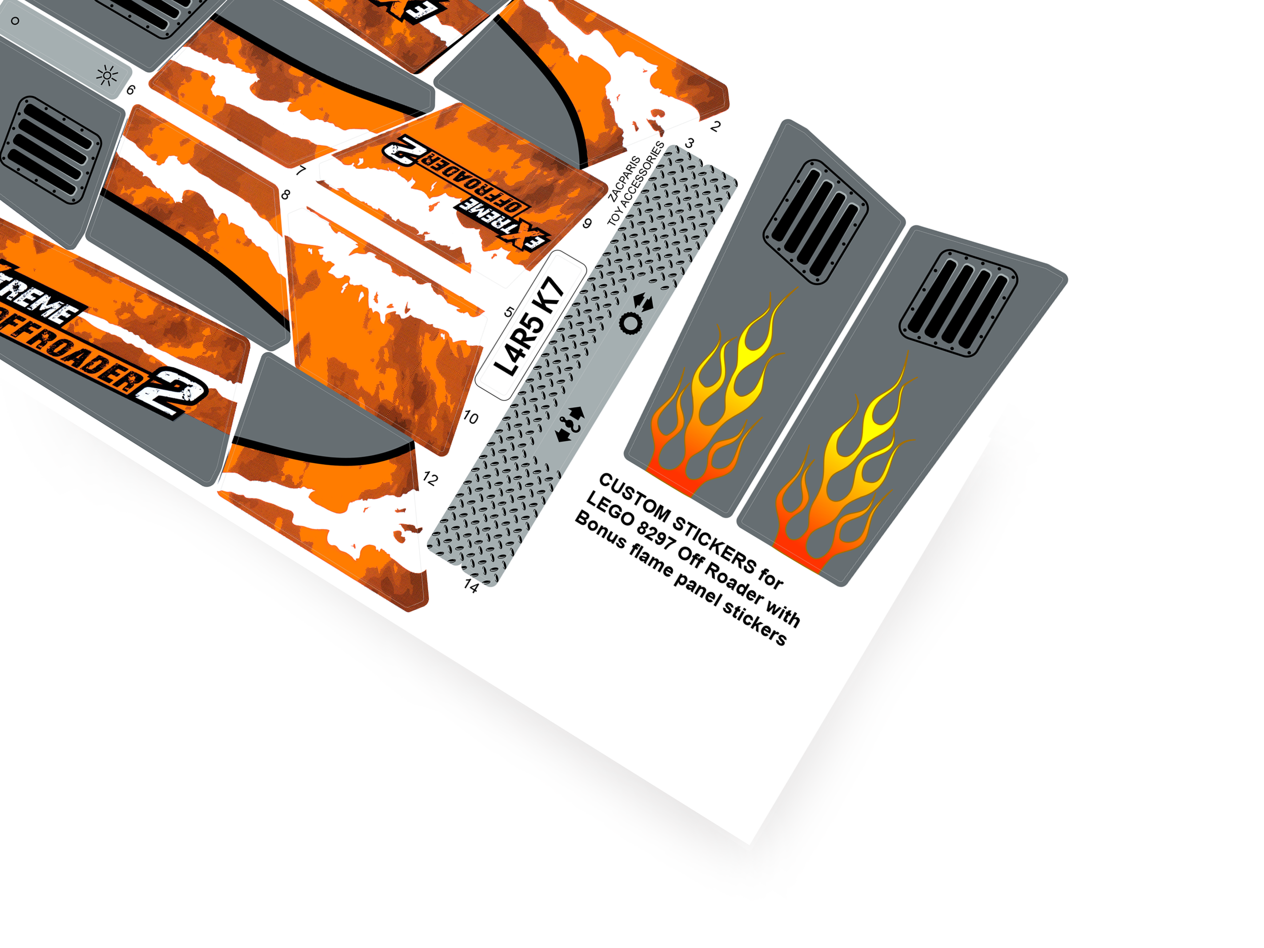 Lego 8297 Off Roader sticker