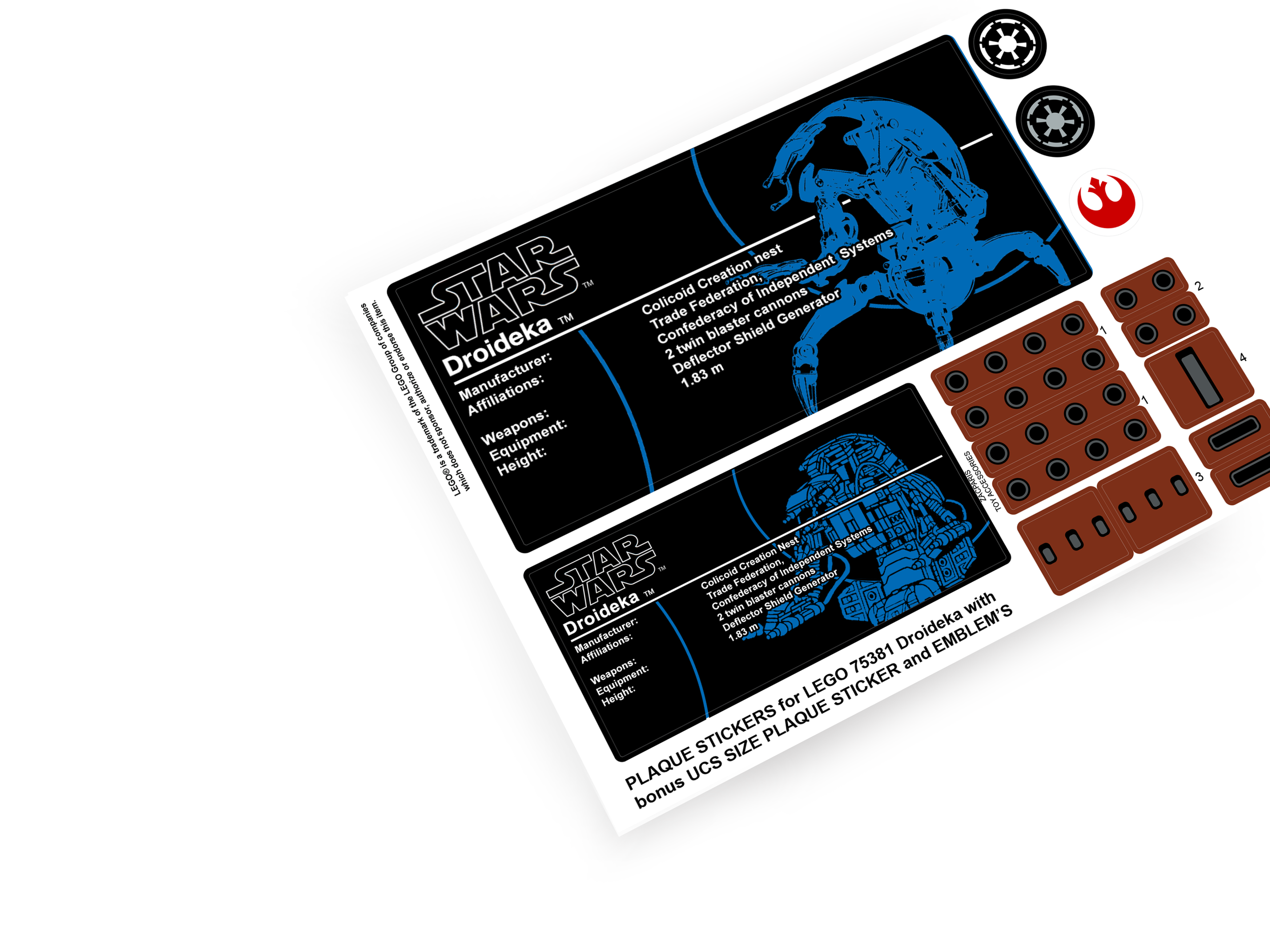 Lego 75381 Droideka sticker