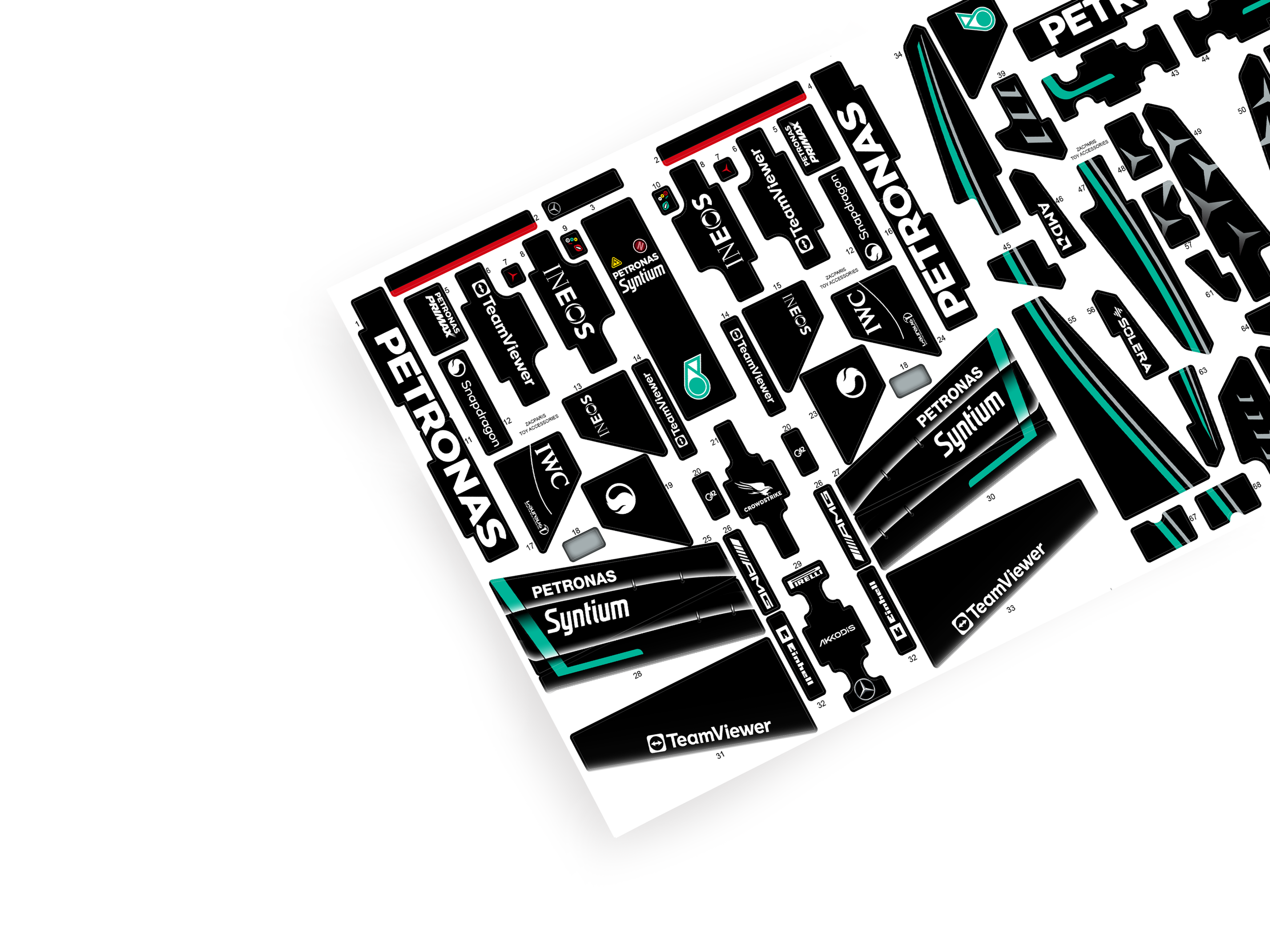 Lego 42171 Mercedes-AMG F1 W14 E sticker