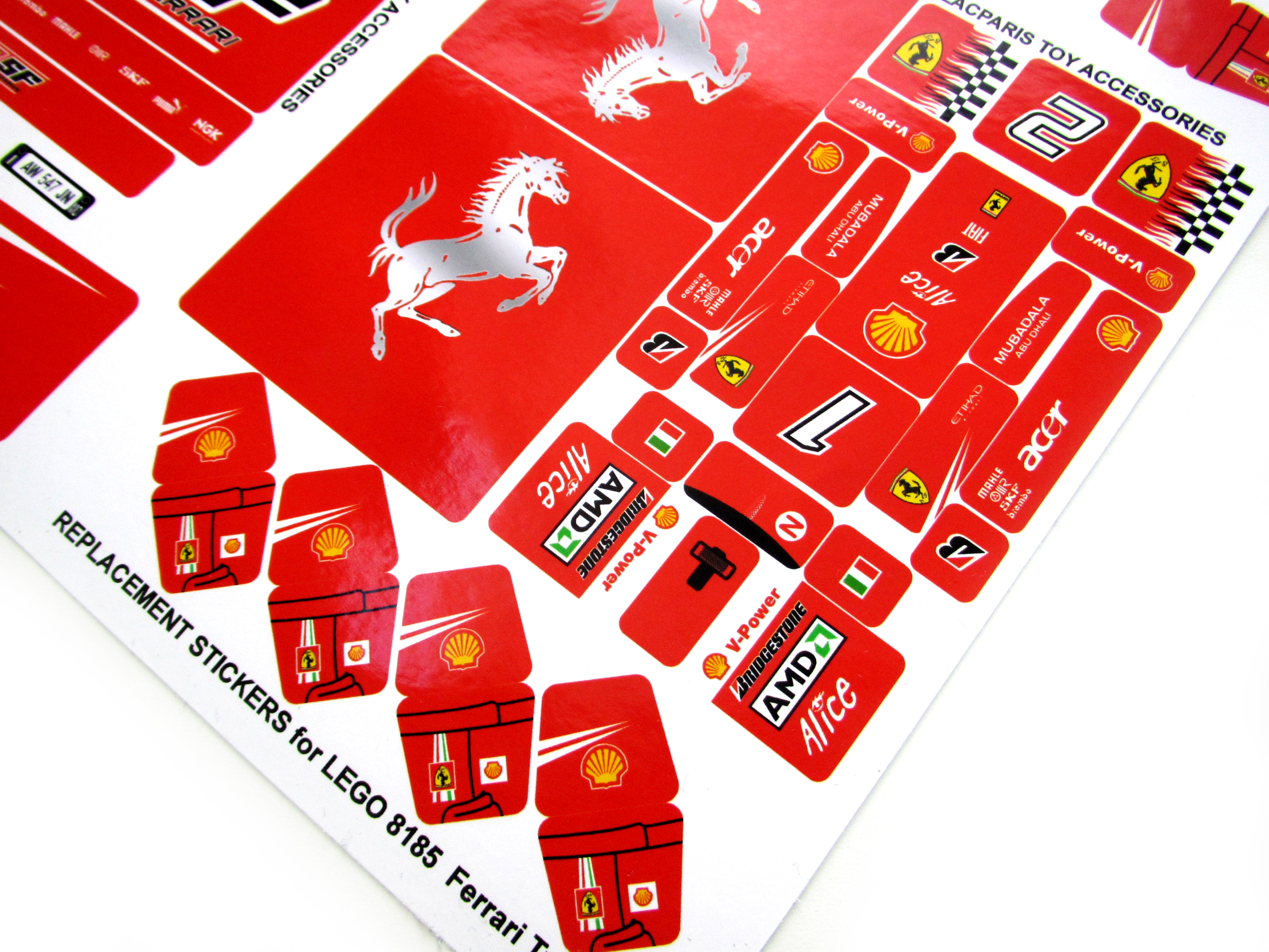 Lego 75913 F14 T & Scuderia Ferrari Truck stickers sticker
