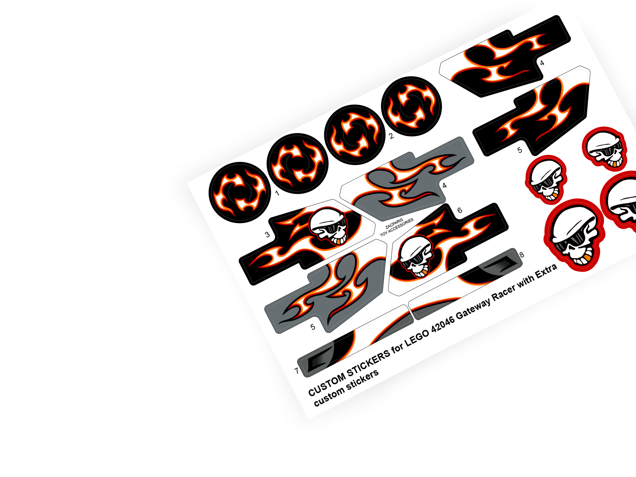Lego 42046 Getaway Racer sticker