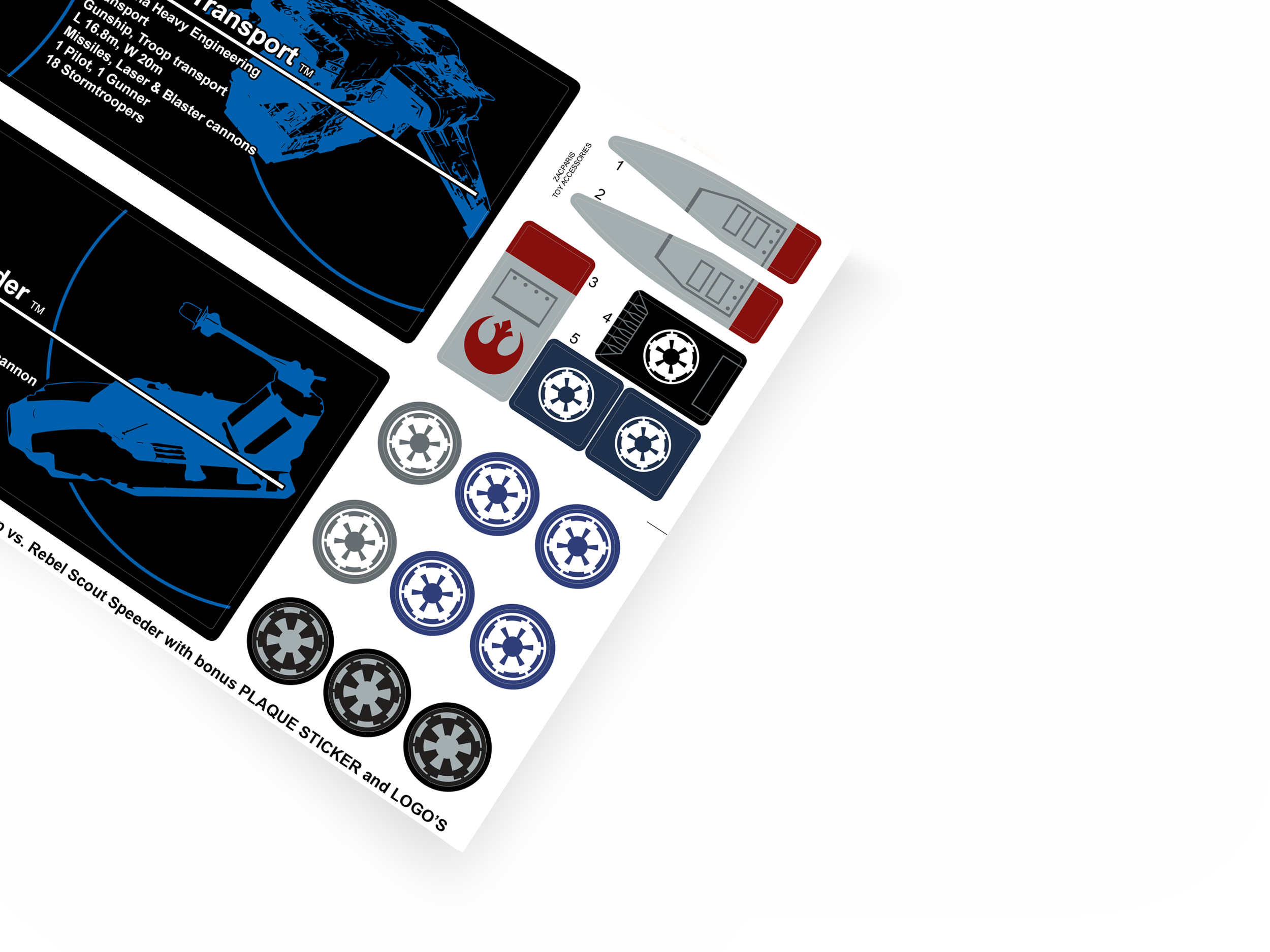 Lego 40755 Imperial Dropship vs. Rebel Scout Speeder sticker