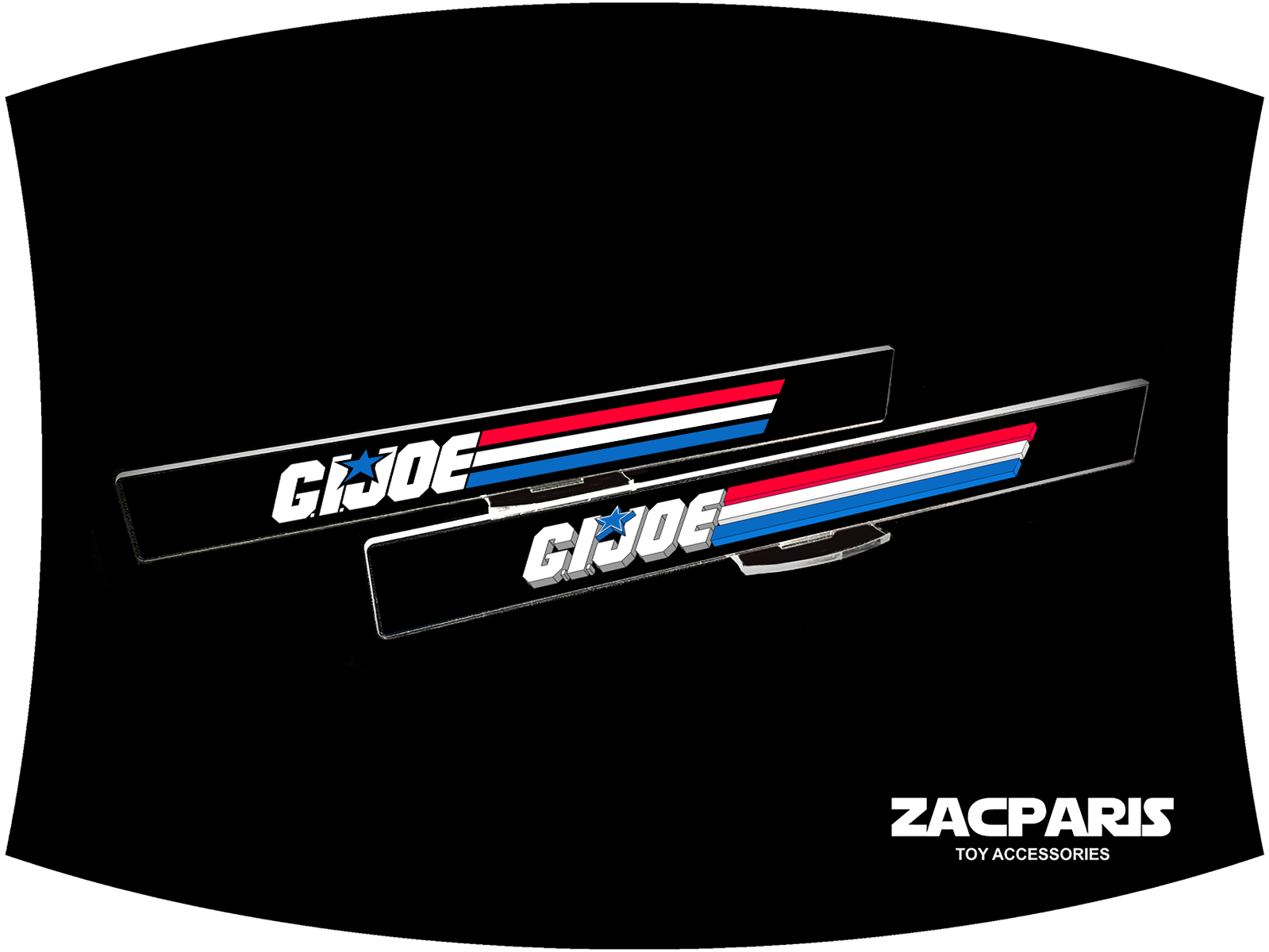 GI Joe Shelf Talker display stickers and acrylic stand