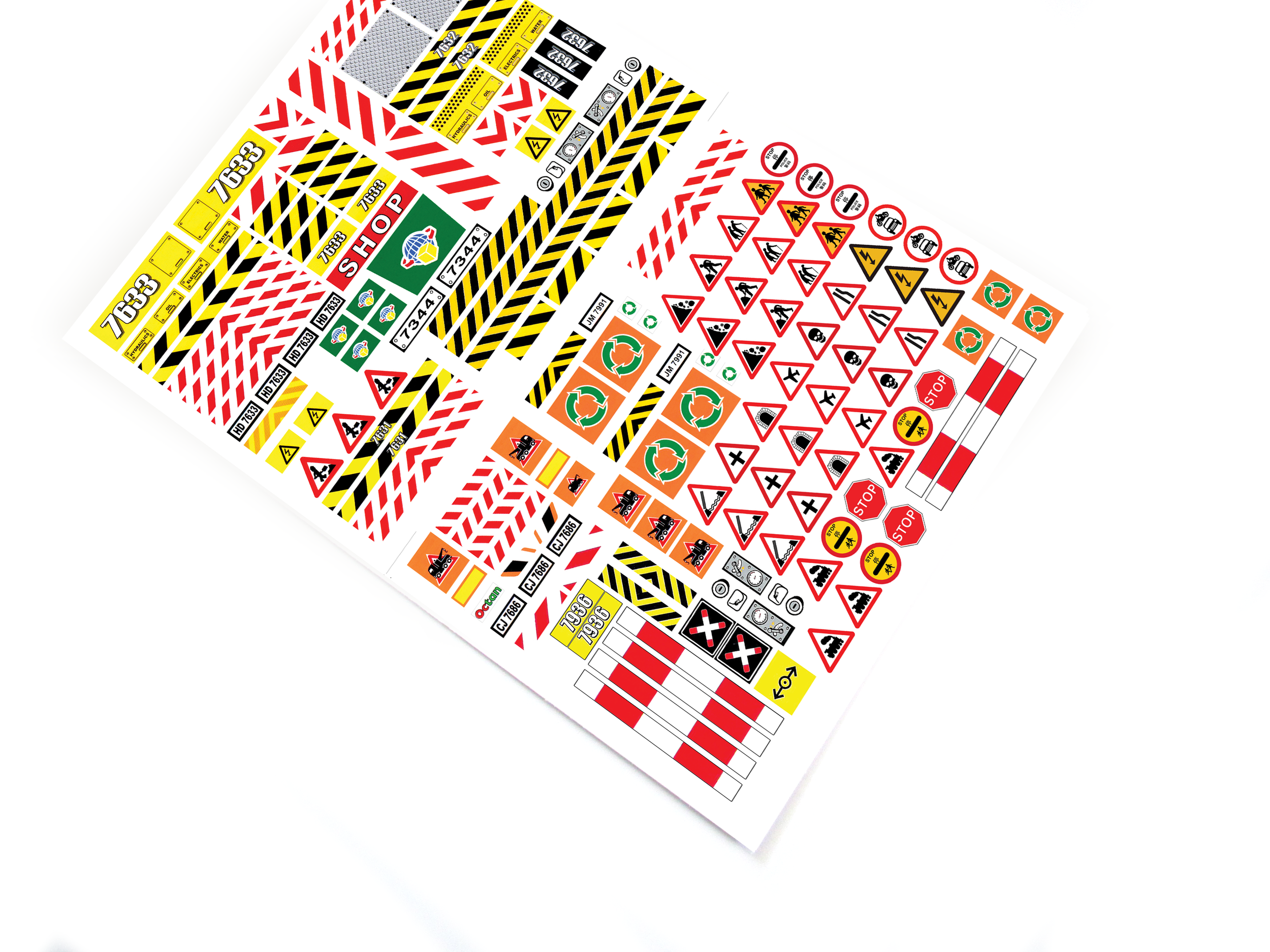 Lego 7663 7632 7631 City Town stickers