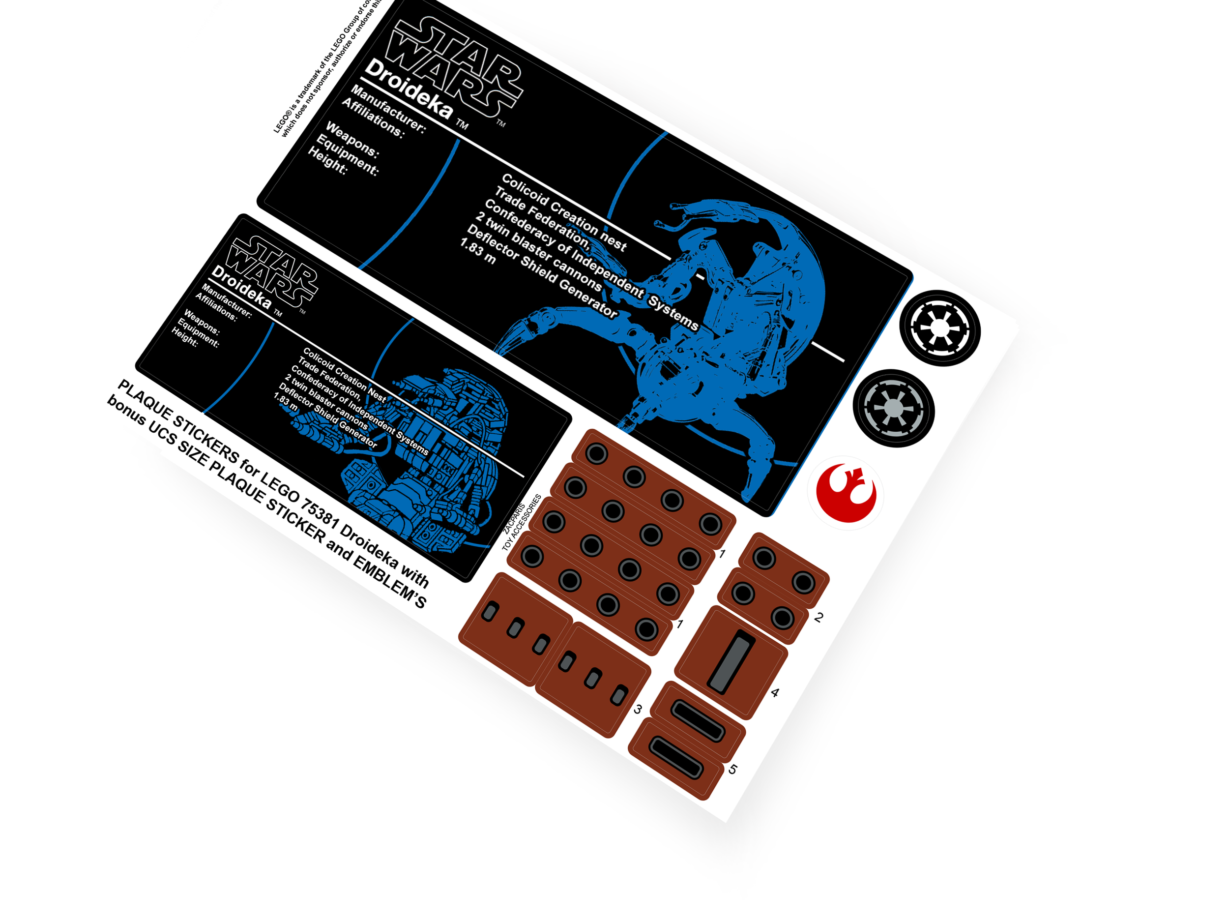 Lego 75381 Droideka sticker