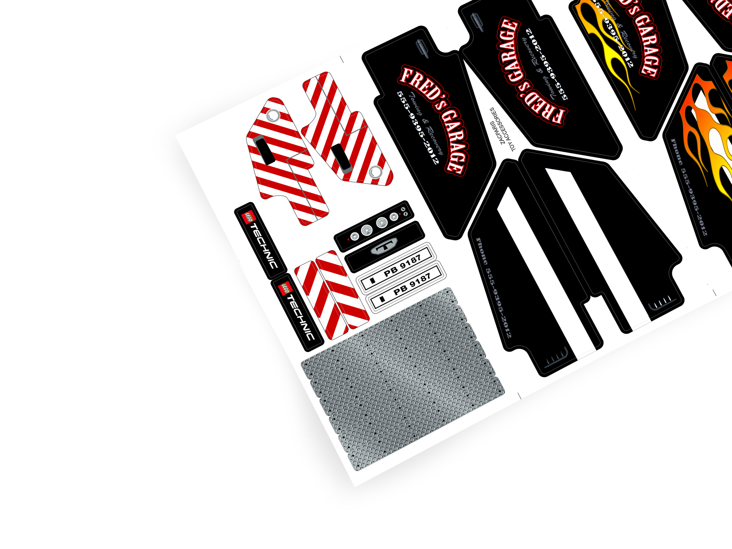 Lego 9395 Pick-Up Tow Truck sticker