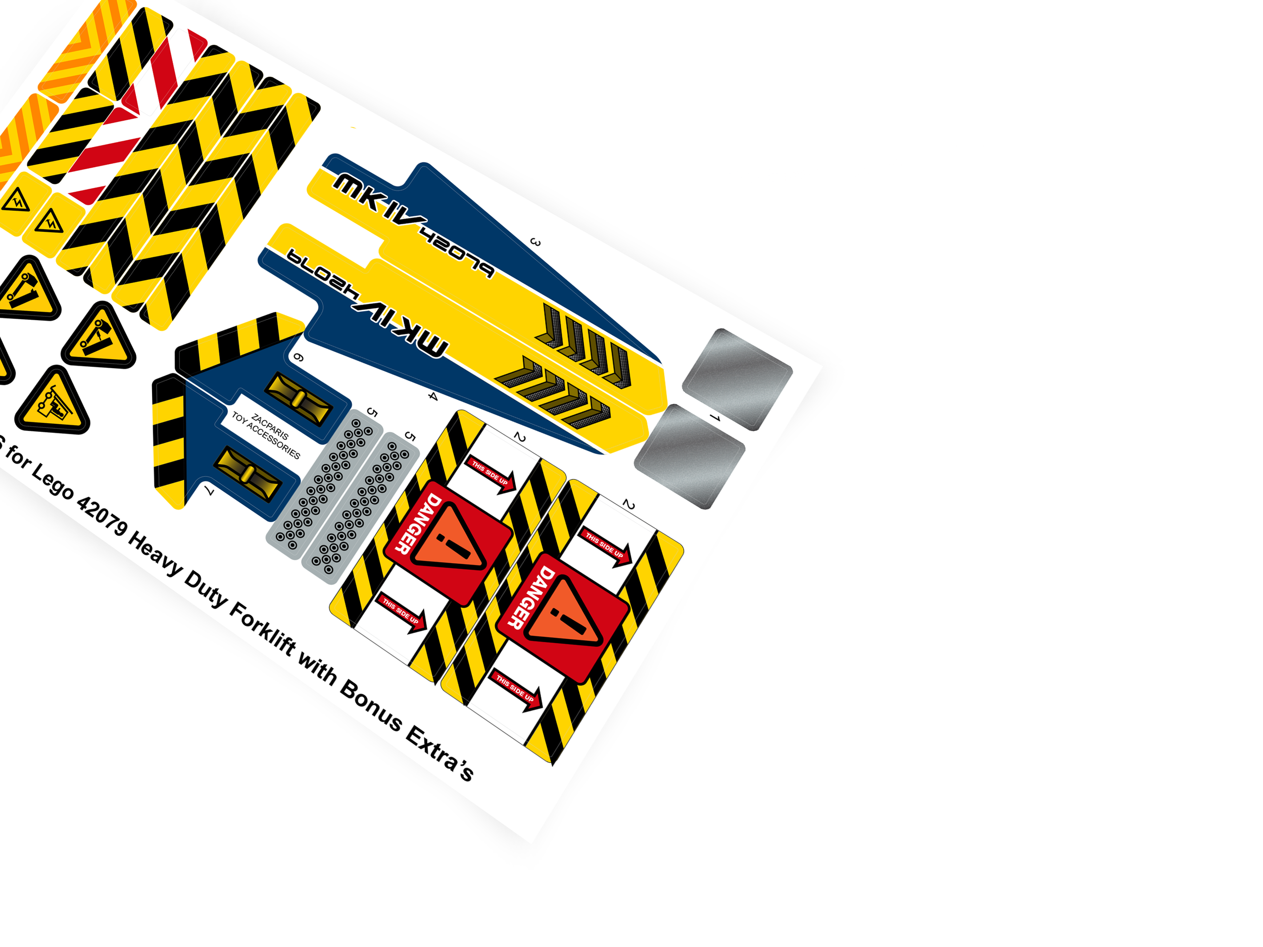 Lego 42079 Heavy Duty Forklift sticker