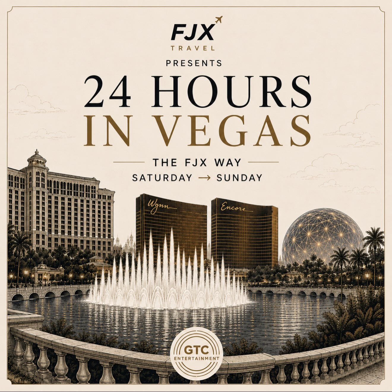 Introducing: THE FJX WAY. 

A new series on how to travel, stay, and experience hospitality the way it should be.

In Los Angeles and need a break from show business? 
Follow along as we show you how to do Vegas the FJX way.  The way Frank Sinatra an