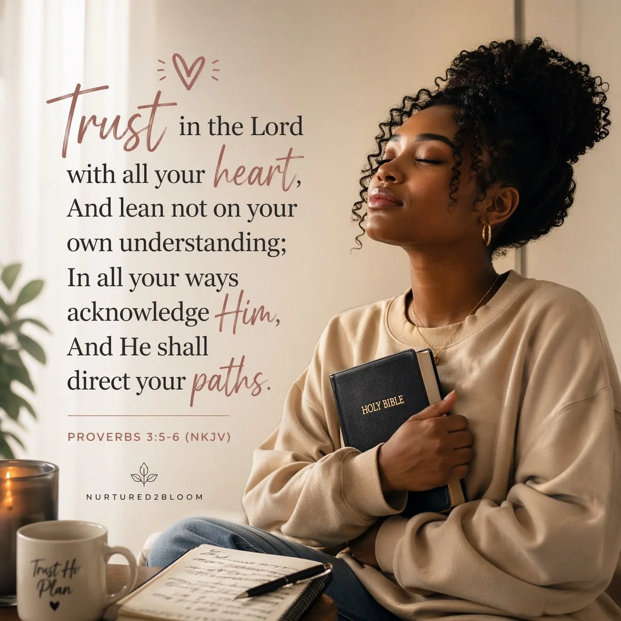 Even when we don&rsquo;t understand, we choose to trust God with all our heart. He sees what we cannot and will guide every step we take🙏🏾
#trustinthelord #faithoverfear #walkbyfaith #godsguidance #proverbs356