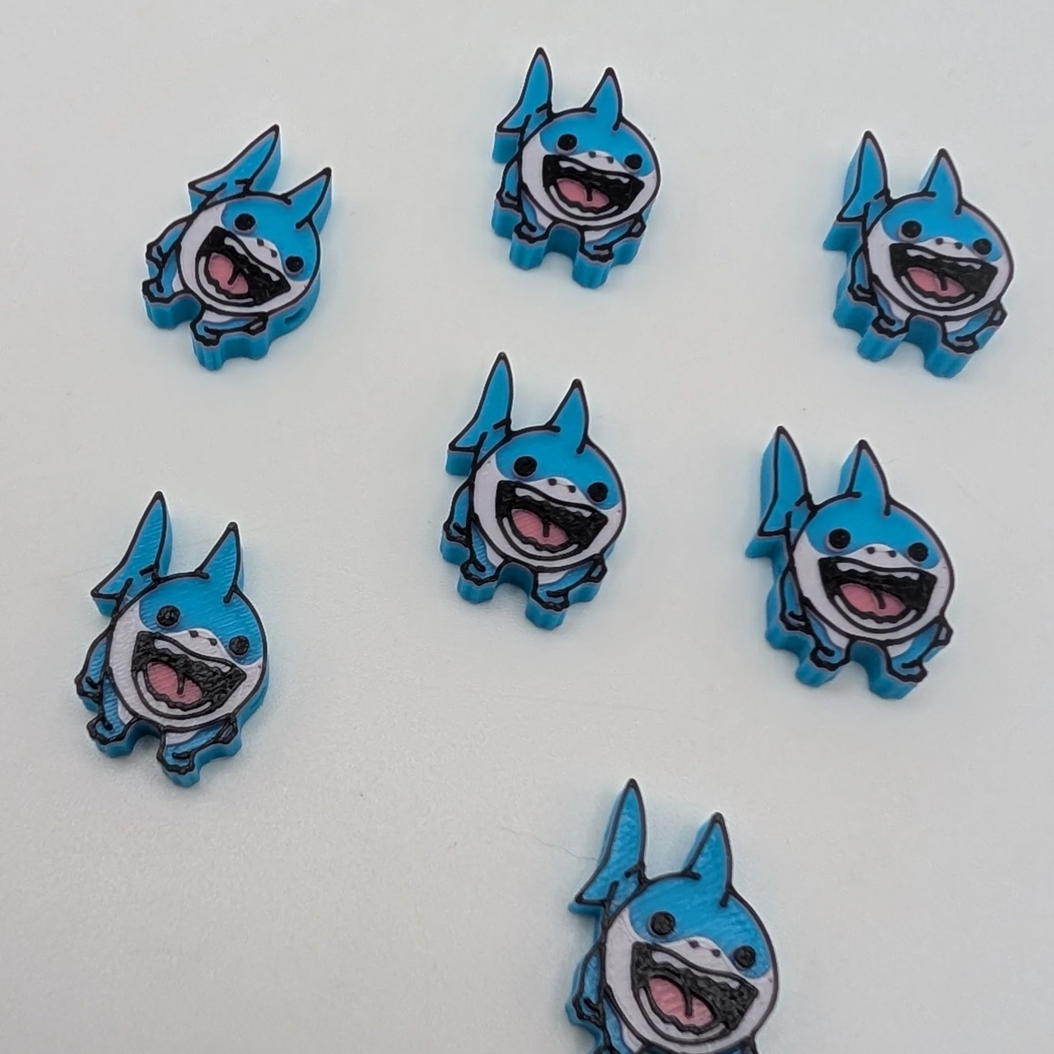 Cute Walking Land Shark Bead - 3D Printed Kandi Charm