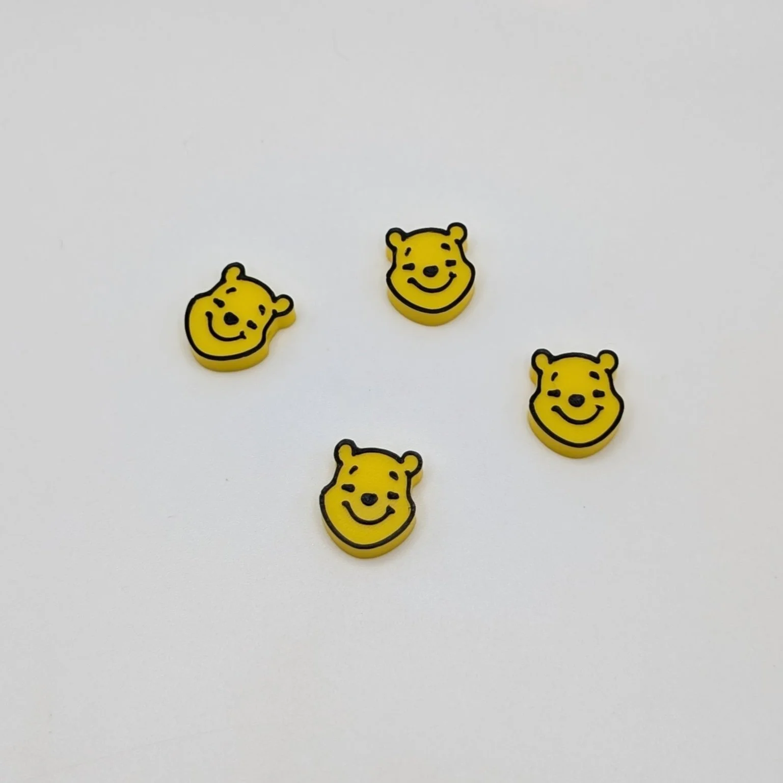 Yellow Bear Face Beads