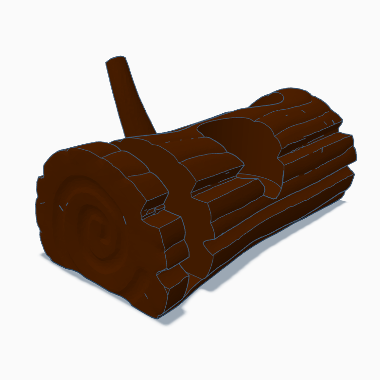 Mushroom Salt & Pepper Shaker Holder Log - DIGITAL DOWNLOAD