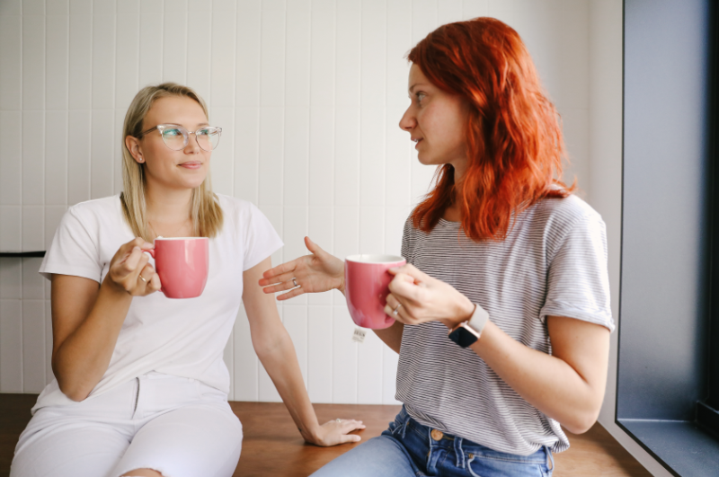 Team members showing connection and alignment after a collaborative session.