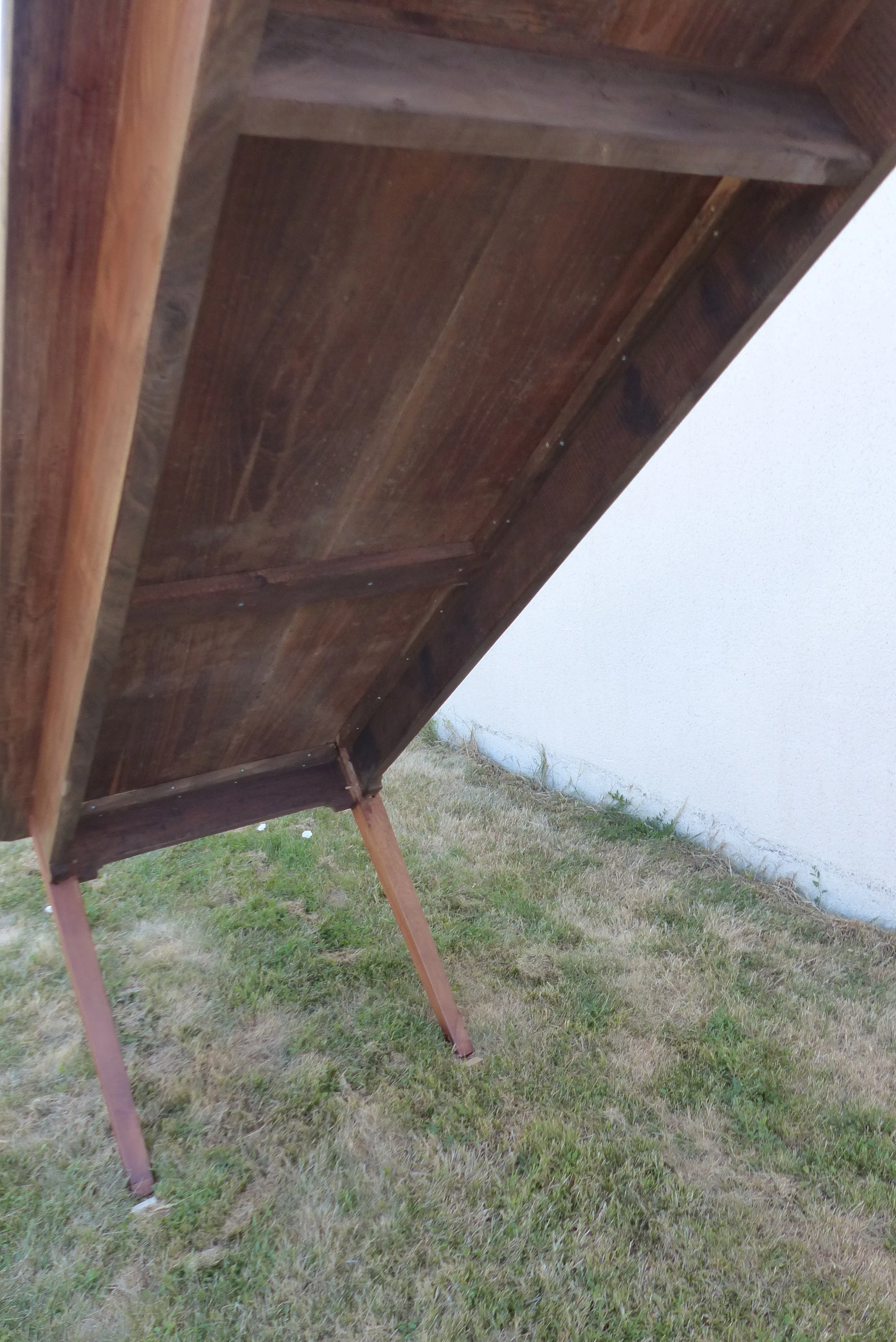Table de ferme en châtaignier et cerisier Fin du 19ème siècle Ille-et-Vilaine