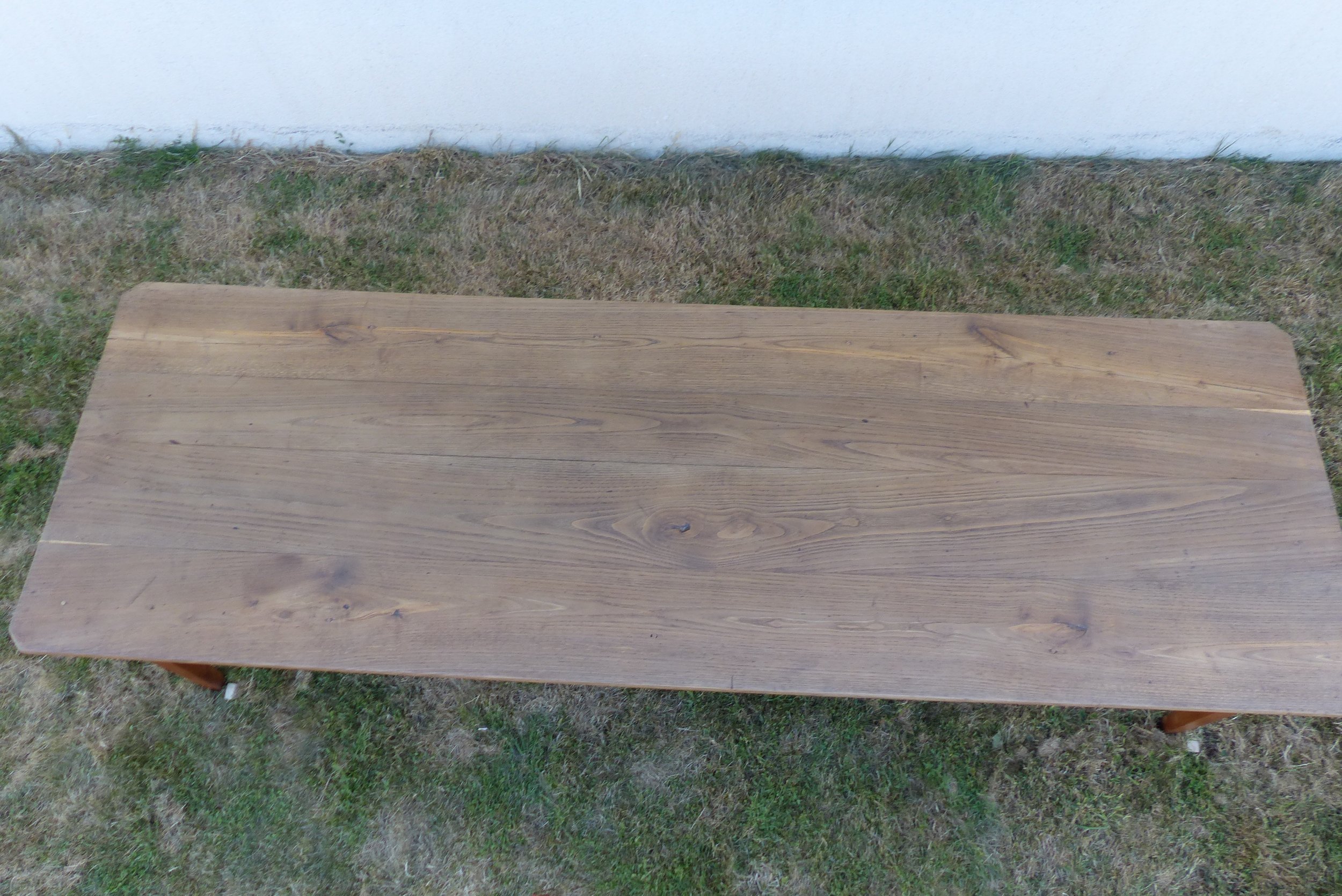 Table de ferme en châtaignier et cerisier Fin du 19ème siècle Ille-et-Vilaine