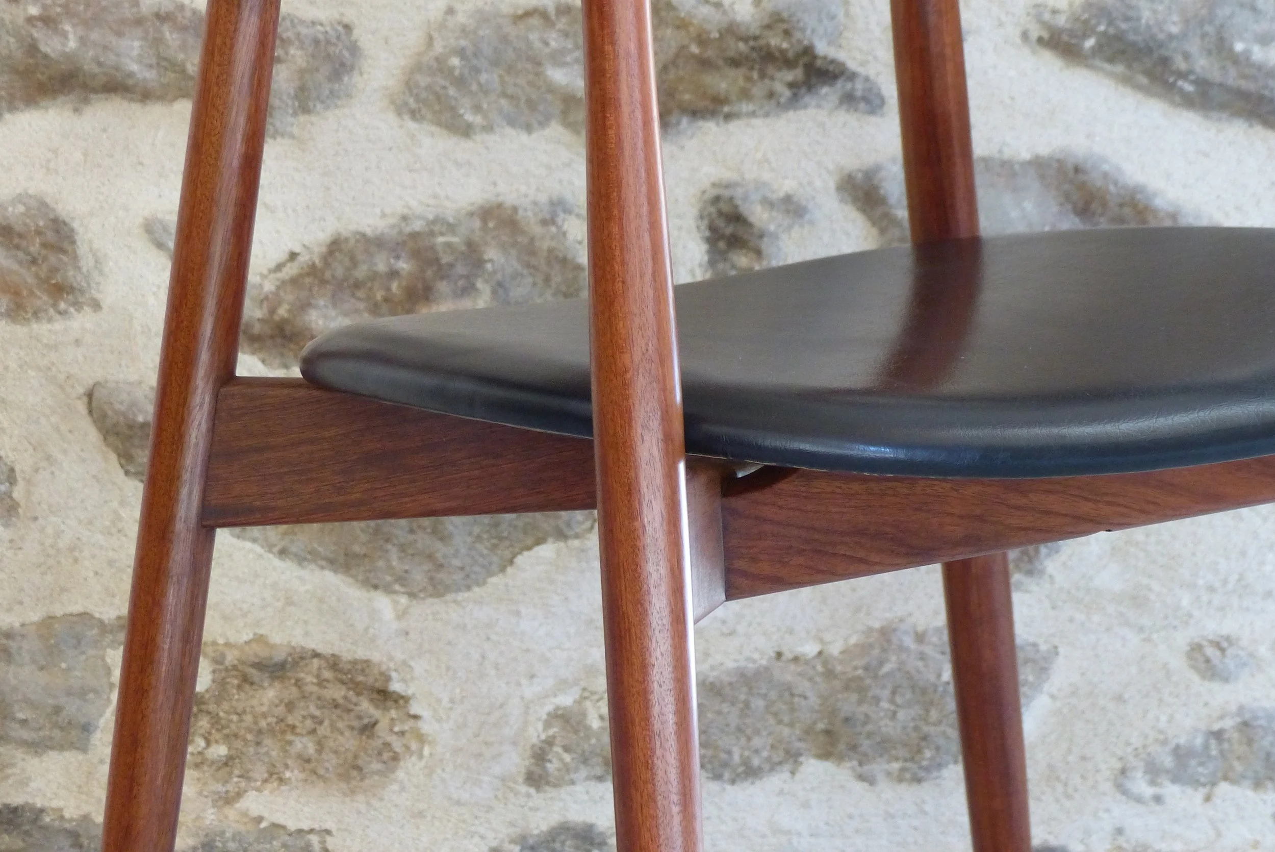 Fauteuil en palissandre de Rio de Harry Ostergaard pour Randers Mobelfabrik Danemark Années 1950