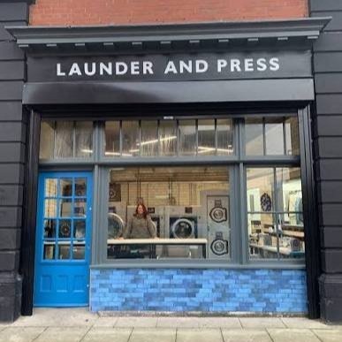 Launder and Press dry cleaners and laundry shopfront in Heaton, Newcastle