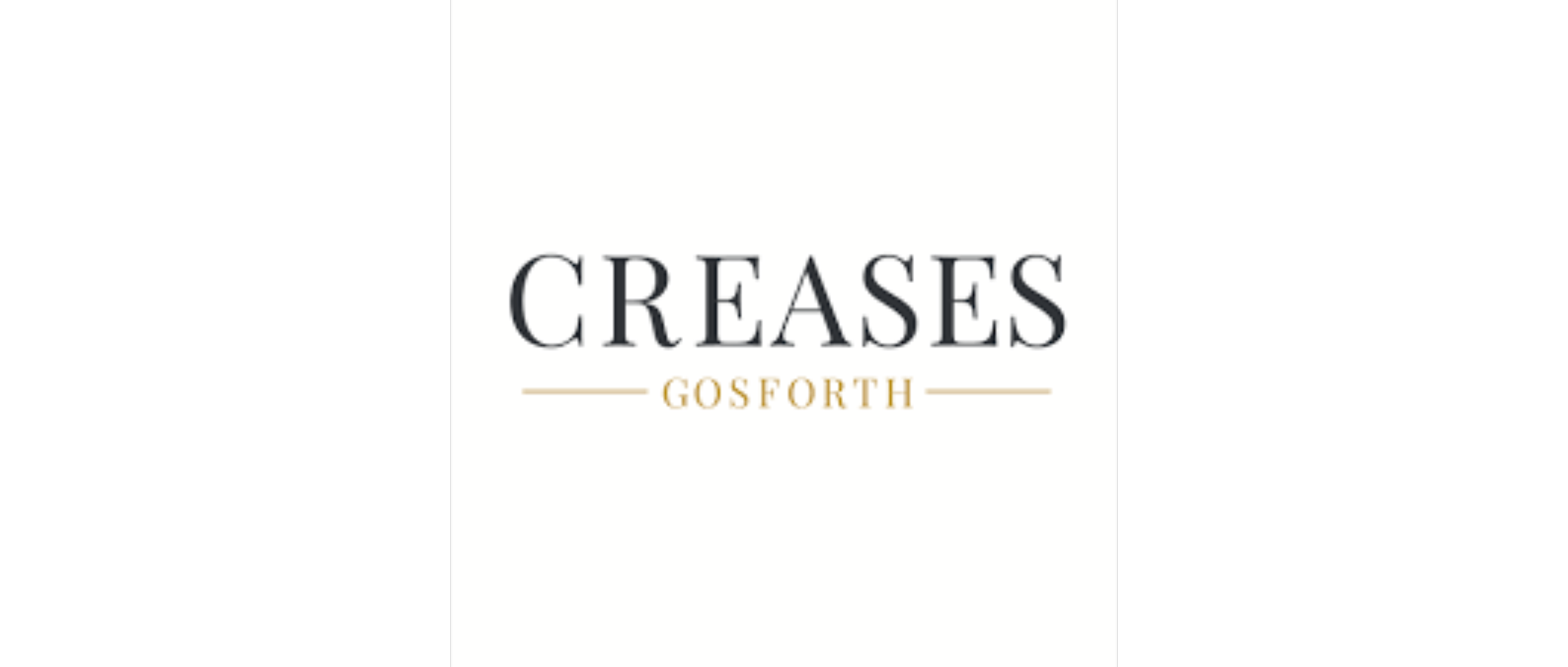 Creases Gosforth logo. The Creases dry cleaners in Gosforth is now Launder and Press