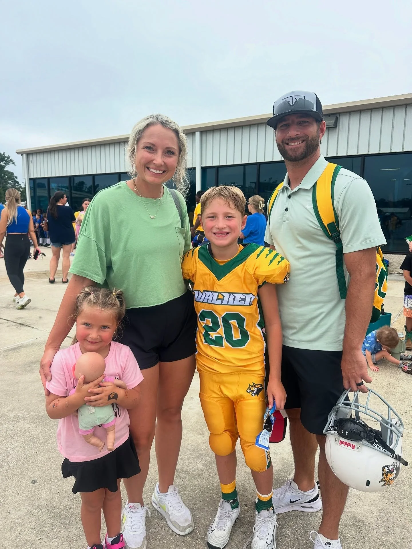 Here&rsquo;s to year ✌🏻of football! 💚💛

This kid keeps us busy, but I wouldn&rsquo;t have it any other way! Love watching him learn and grow life lessons through sports. 🏈