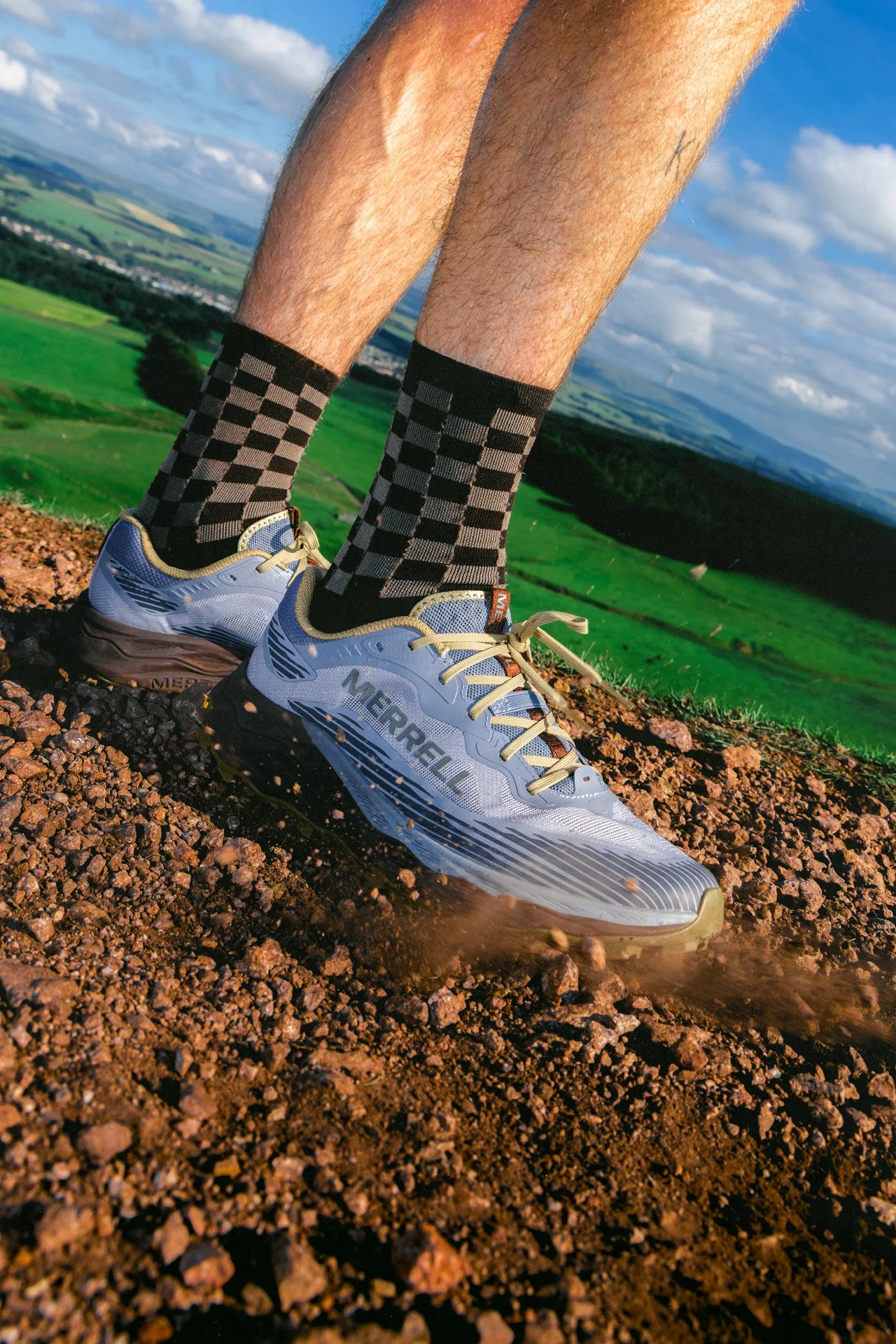 Merrell Rinse FM Love Trails Festival 2026. Photographed in Pentland Hills Scotland by Andy Foote