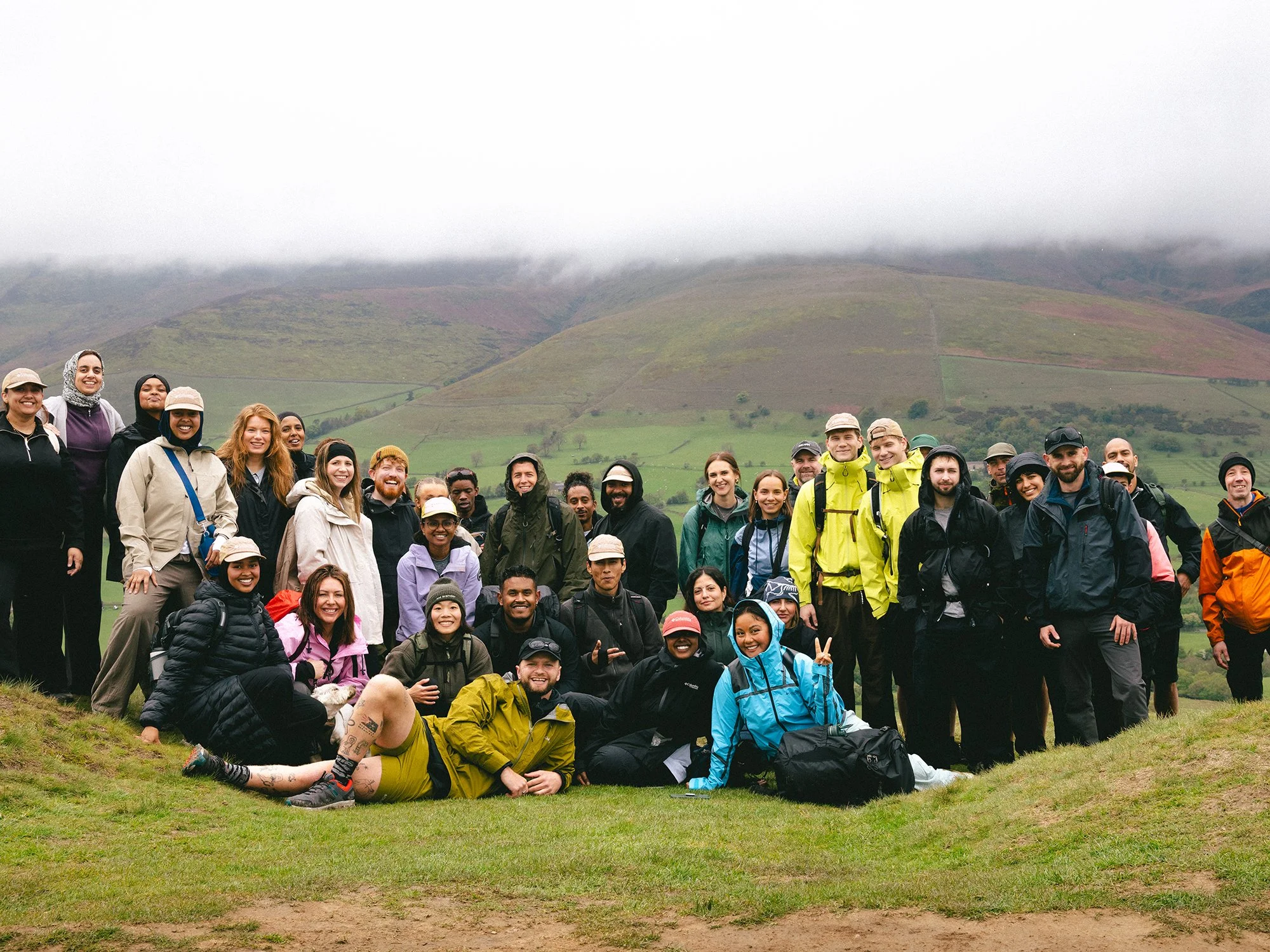 Columbia EU Hike Society HIKEFEST 2026. Photographed in Peak District England by Andy Foote