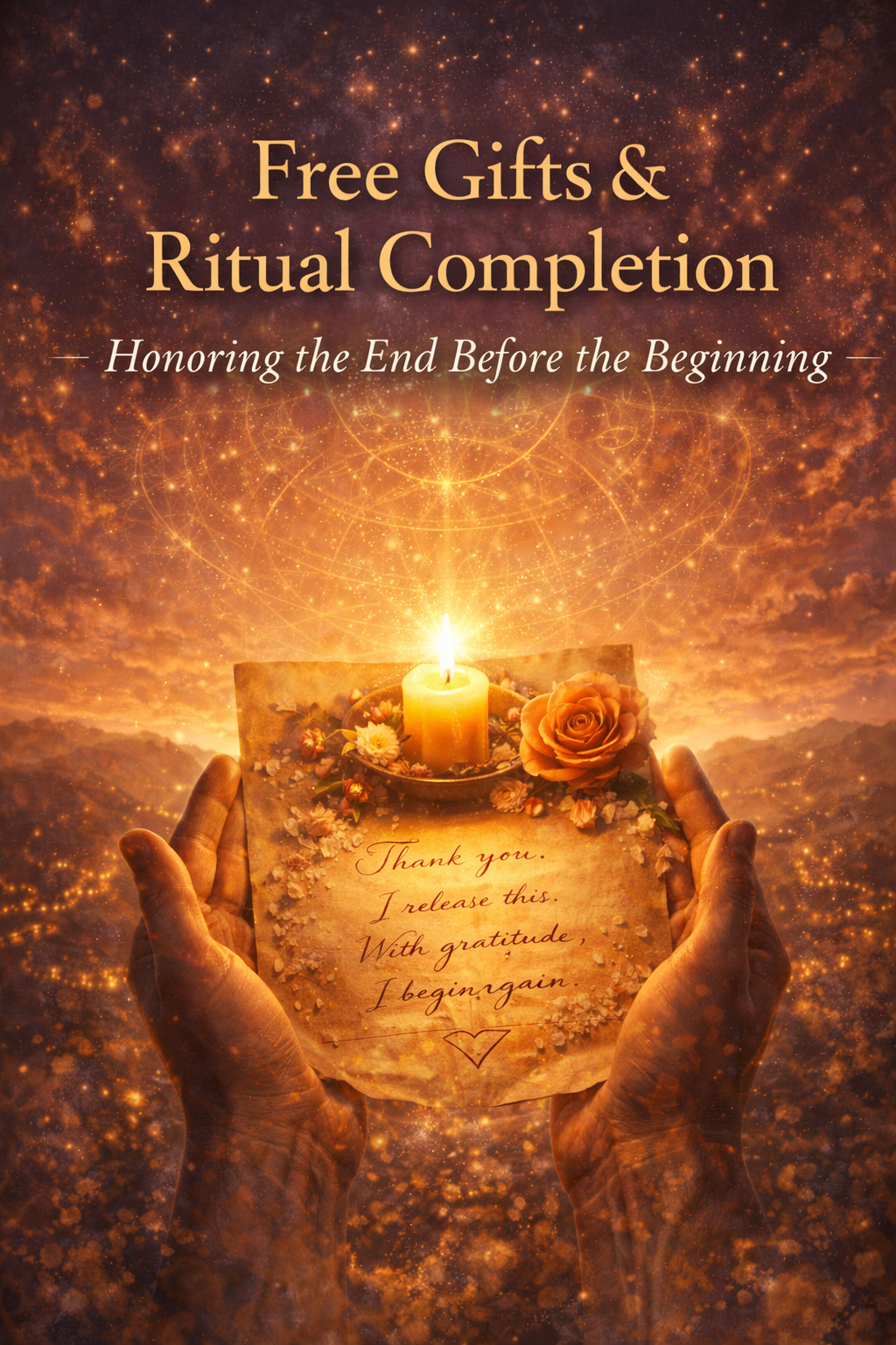 Ritual Completion &amp; Sacred Gifts: Honoring the End Before the Beginning