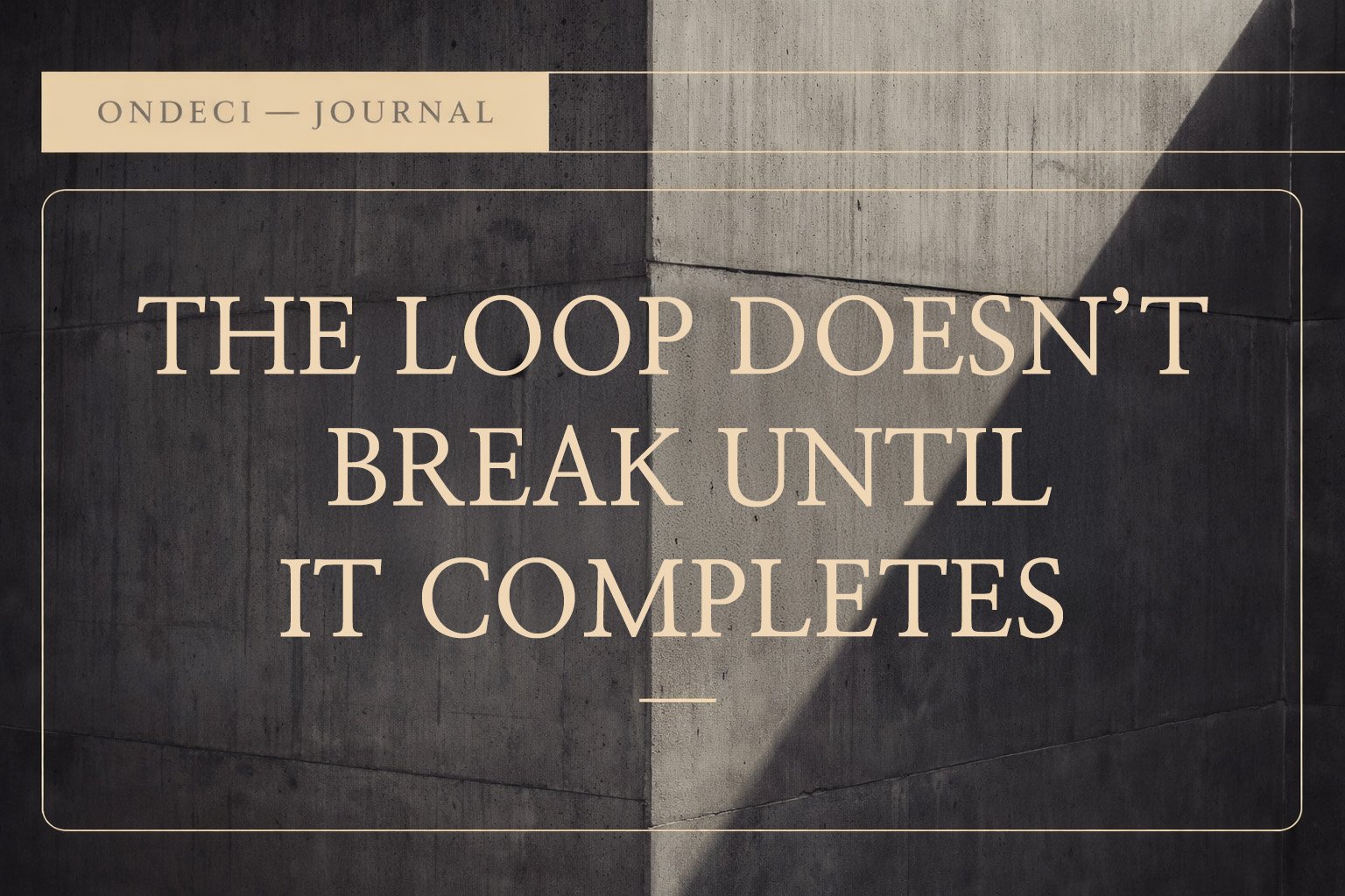 Why Most People Loop Instead of Integrate