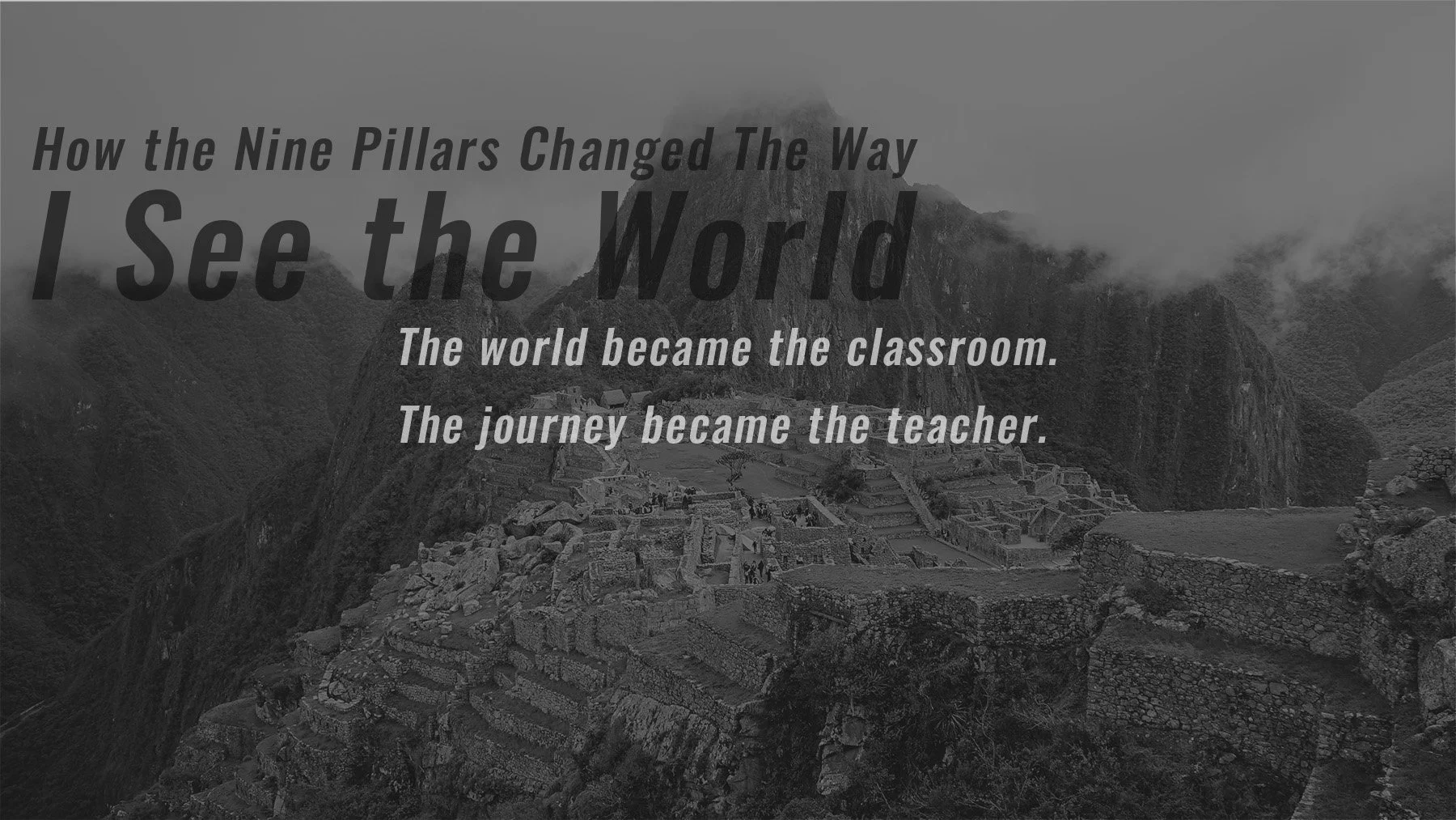 How the World Became My Teacher