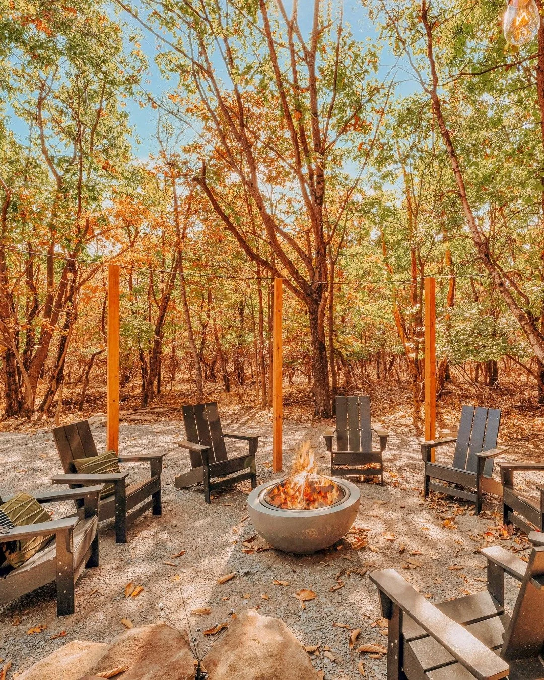 Fall colors are our current obsession 🍂🔥
When we design, it&rsquo;s not just about the look - it&rsquo;s about the logistics. Your max occupancy should actually feel comfortable. That means enough chairs for everyone around the fire, seats at the t