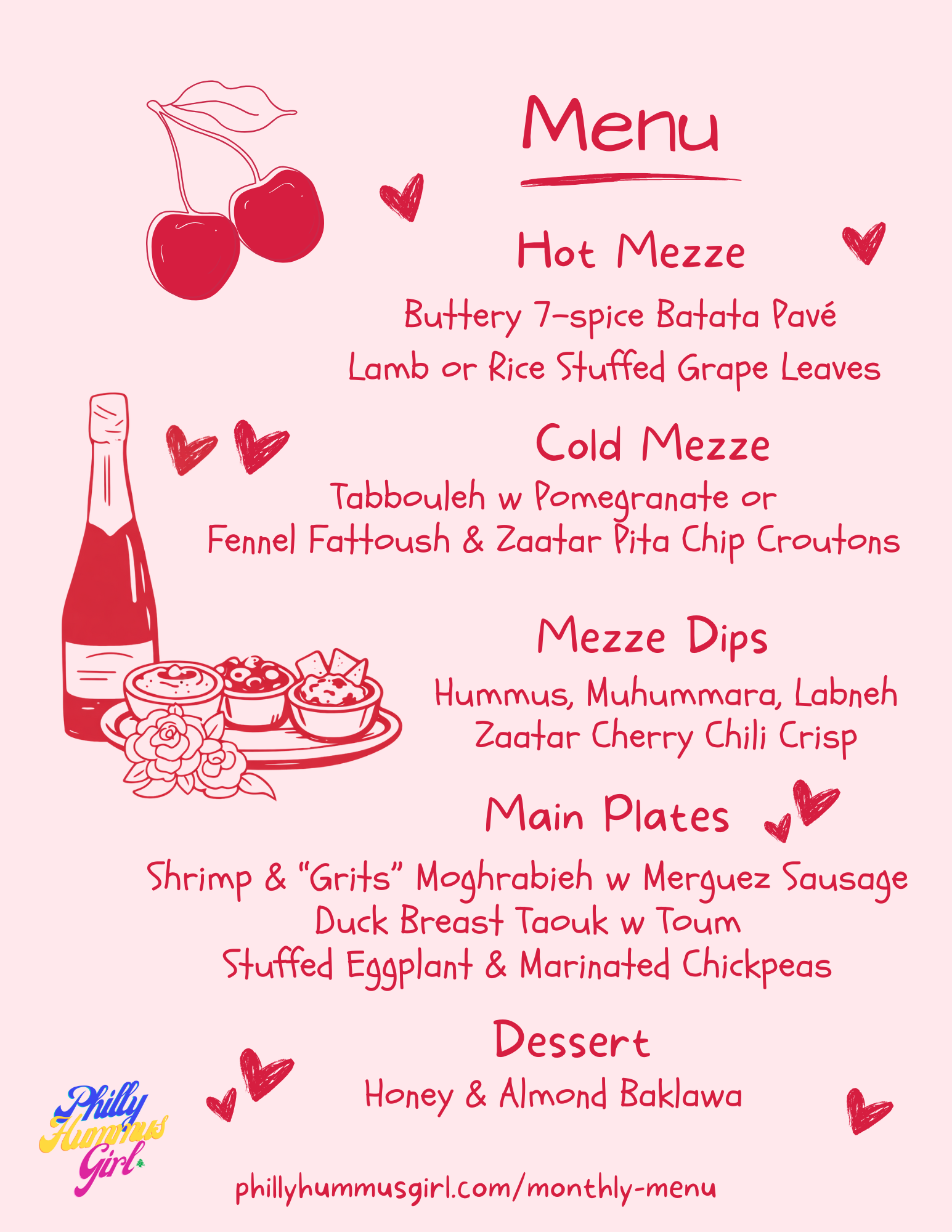Valentines Mezze Pickup & Delivery