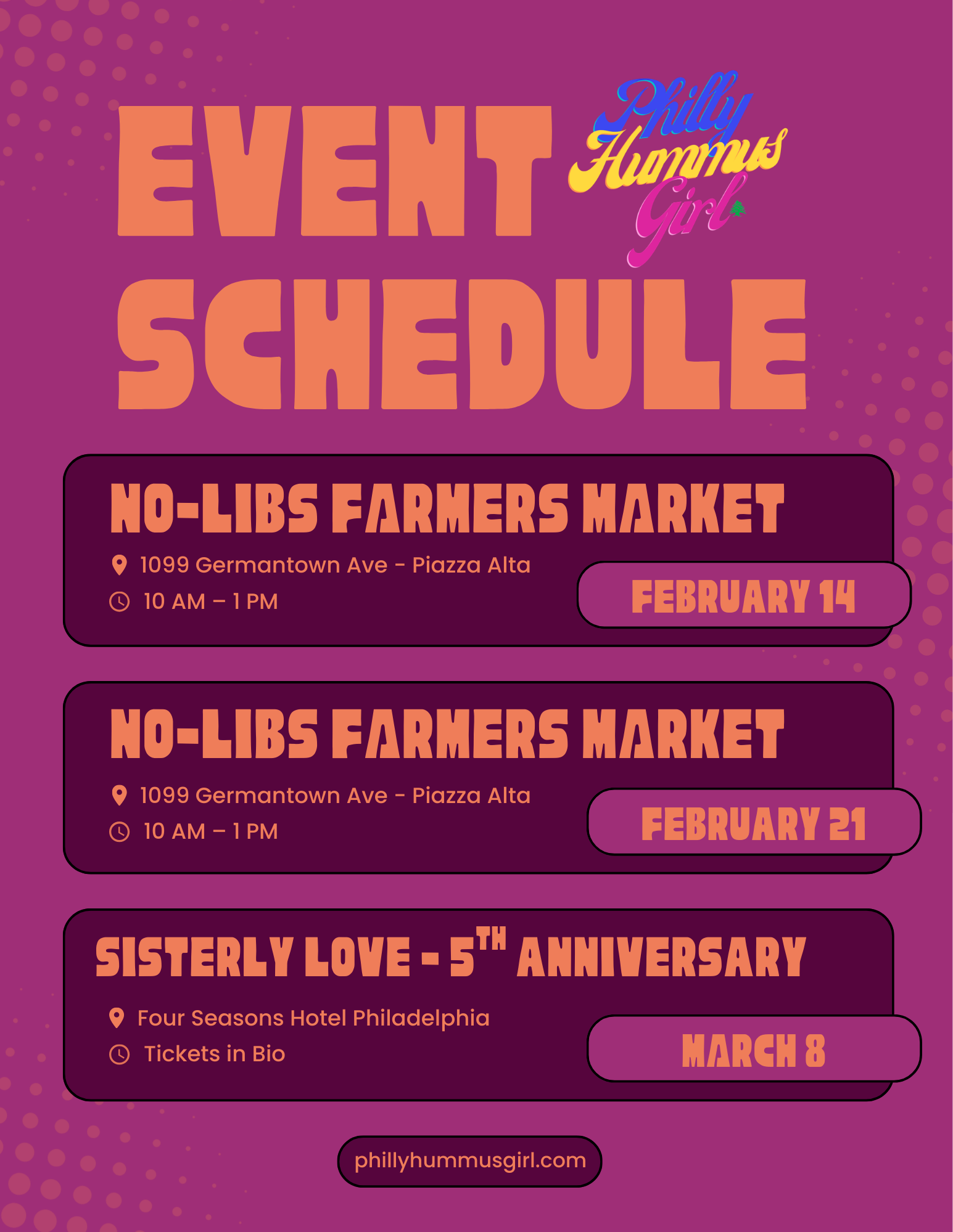 Sisterly Love 5th Anniversary Sunday Supper