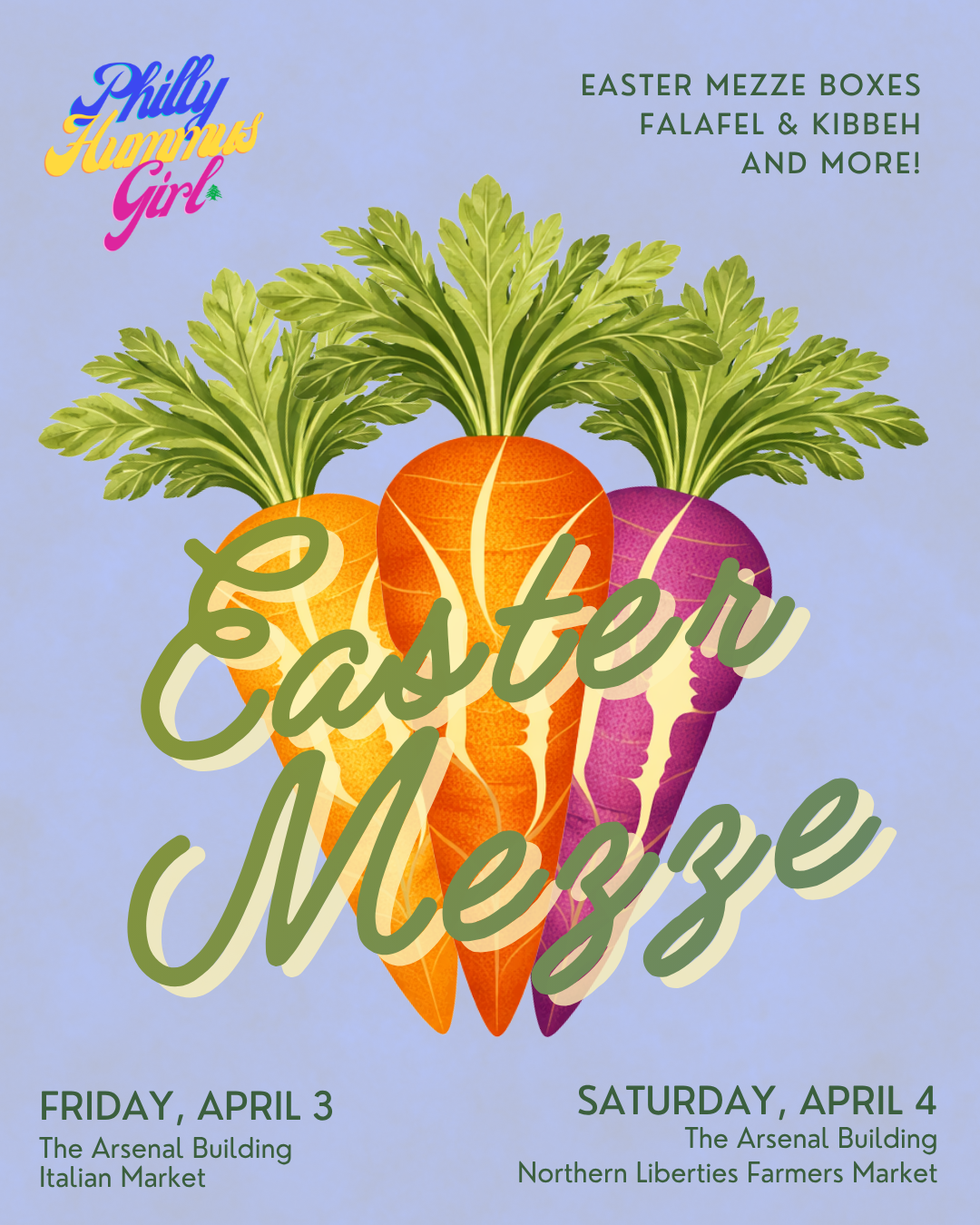 Easter Mezze Boxes Available for Pickup!