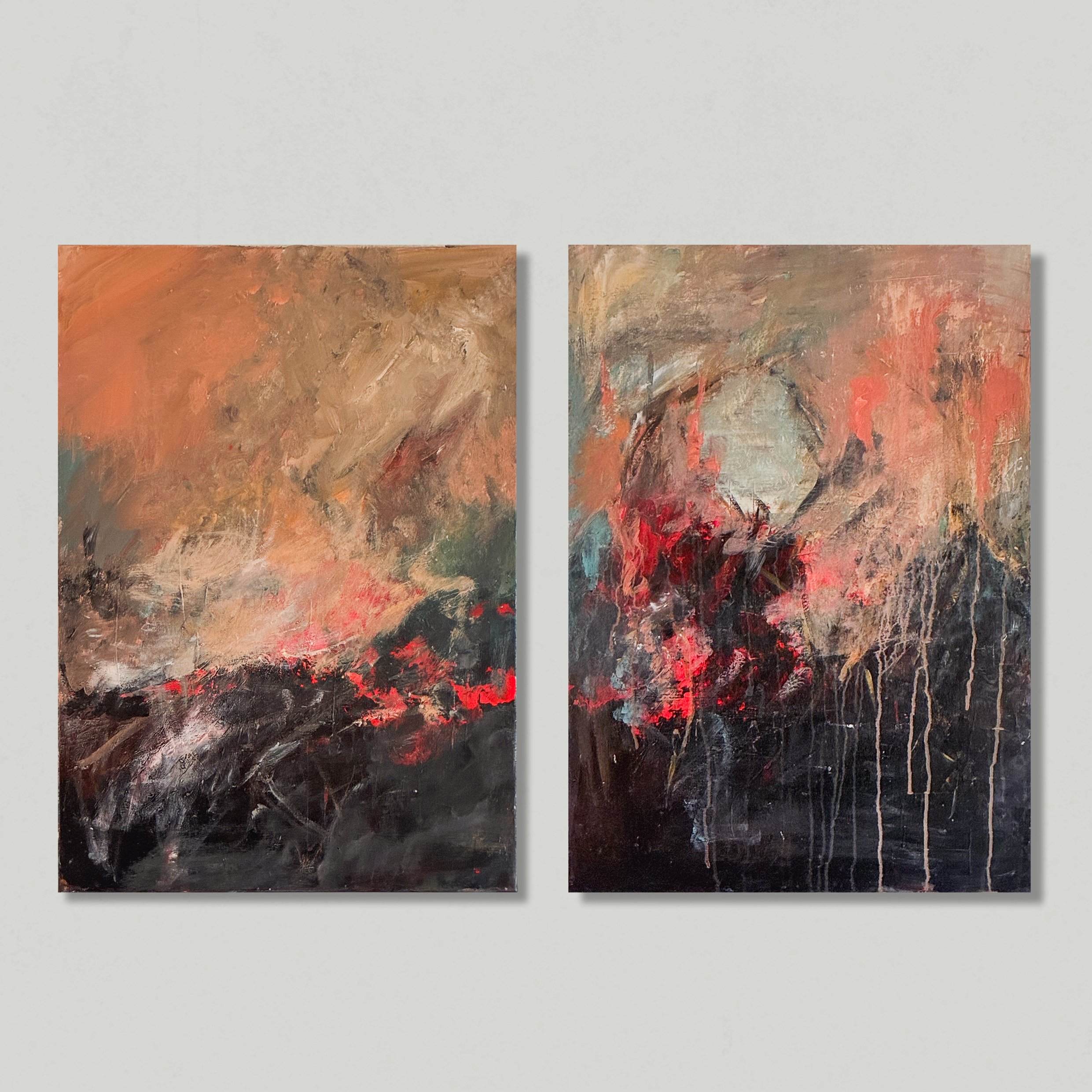 CIELO 1 &2 50 x70cm acrylic on canvas