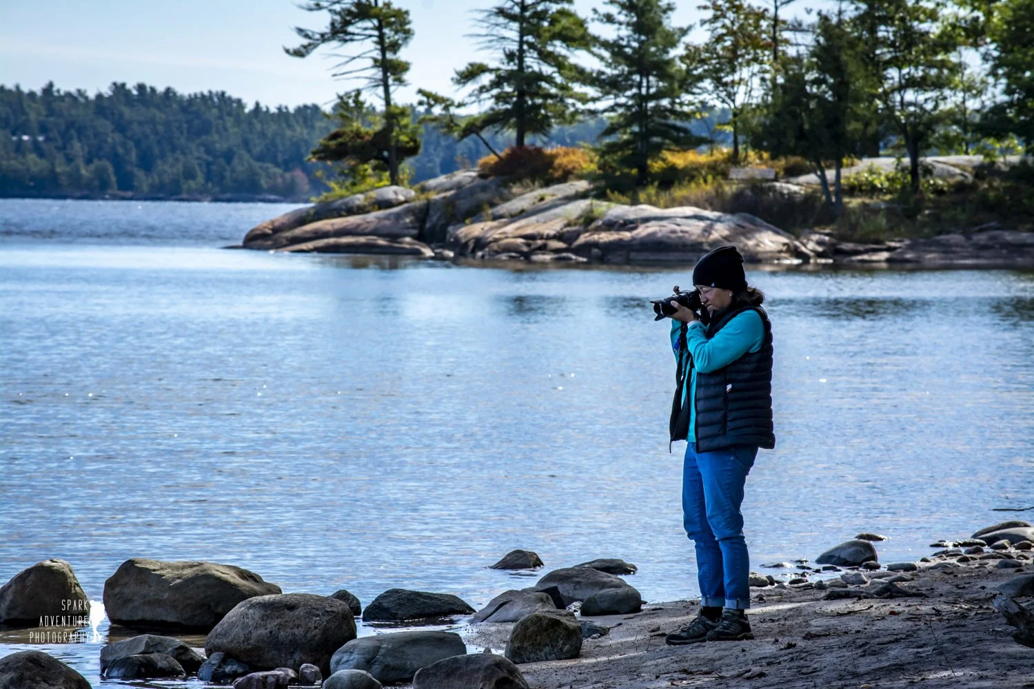 Women nature therapy experience Elbow Lake Ontario photography retreat