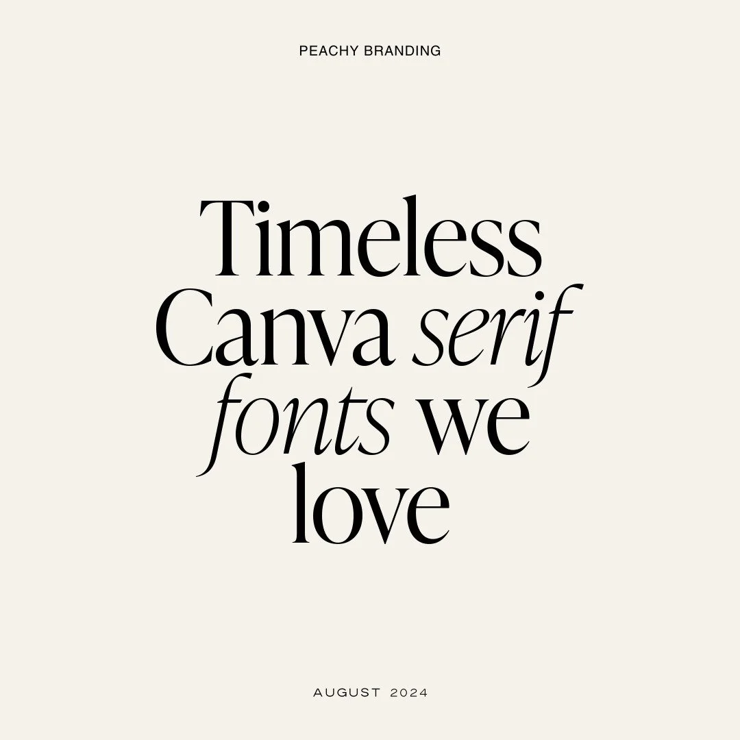 Want to create designs that stand the test of time? 

Timeless serif fonts are your go-to solution! Here&rsquo;s why they&rsquo;re a must-have in your design toolkit:

✨ Versatility: These fonts effortlessly adapt to any project, from elegant brandin