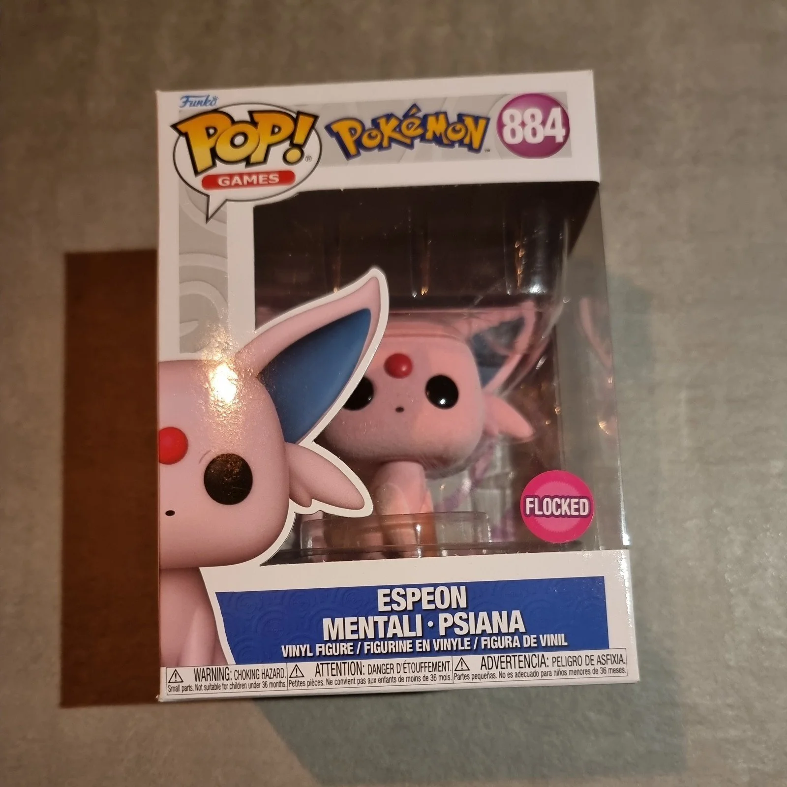 Espeon - Pokemon - Funko Pop! #884  Flocked