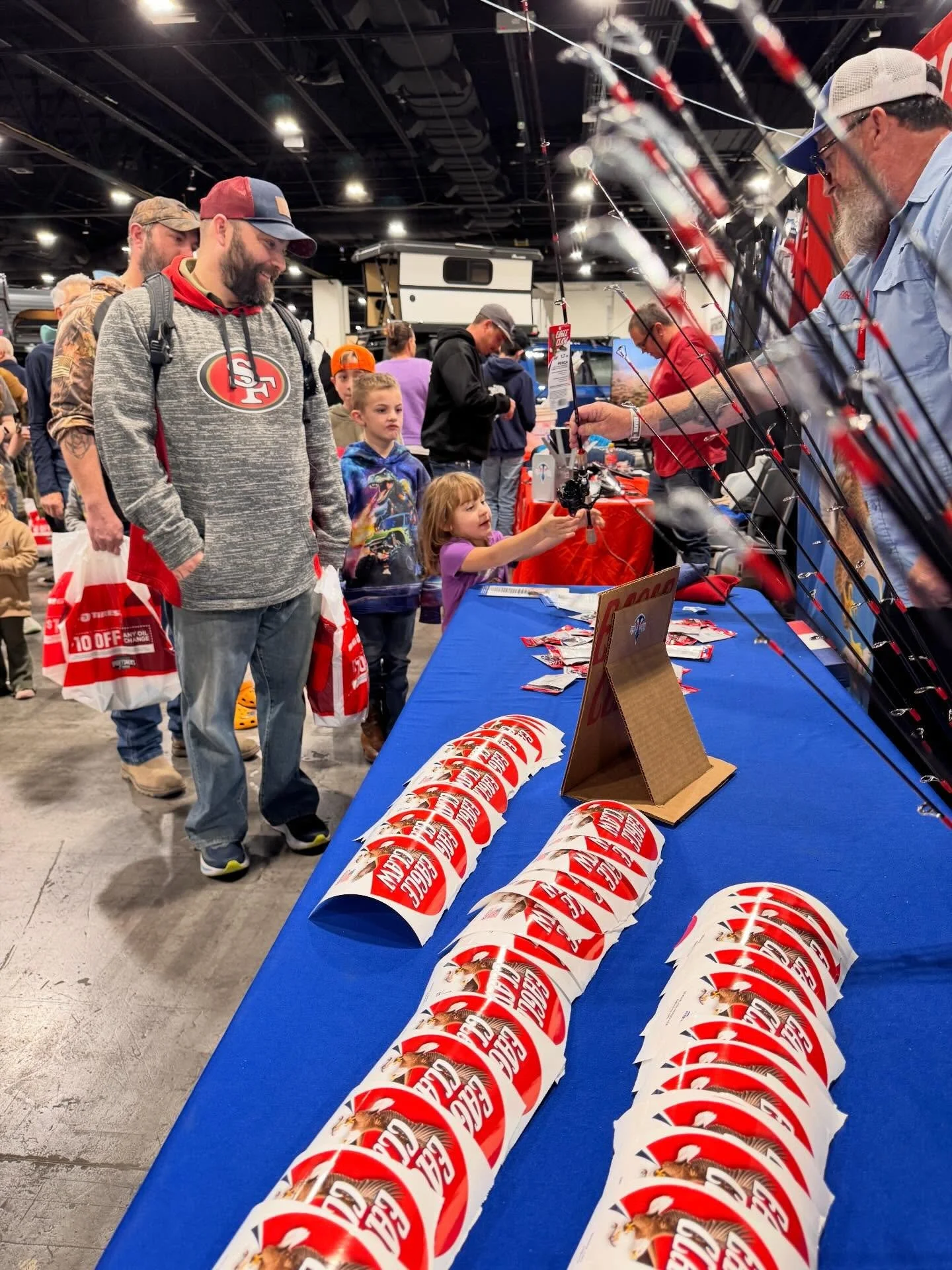 My freckled pear shaped body is tired, but ole buddy my heart is full. 

Thank you to everyone that played a part in making this show a success. I hope everyone we interacted with felt important and left itching to go catch some fish! Very proud to b