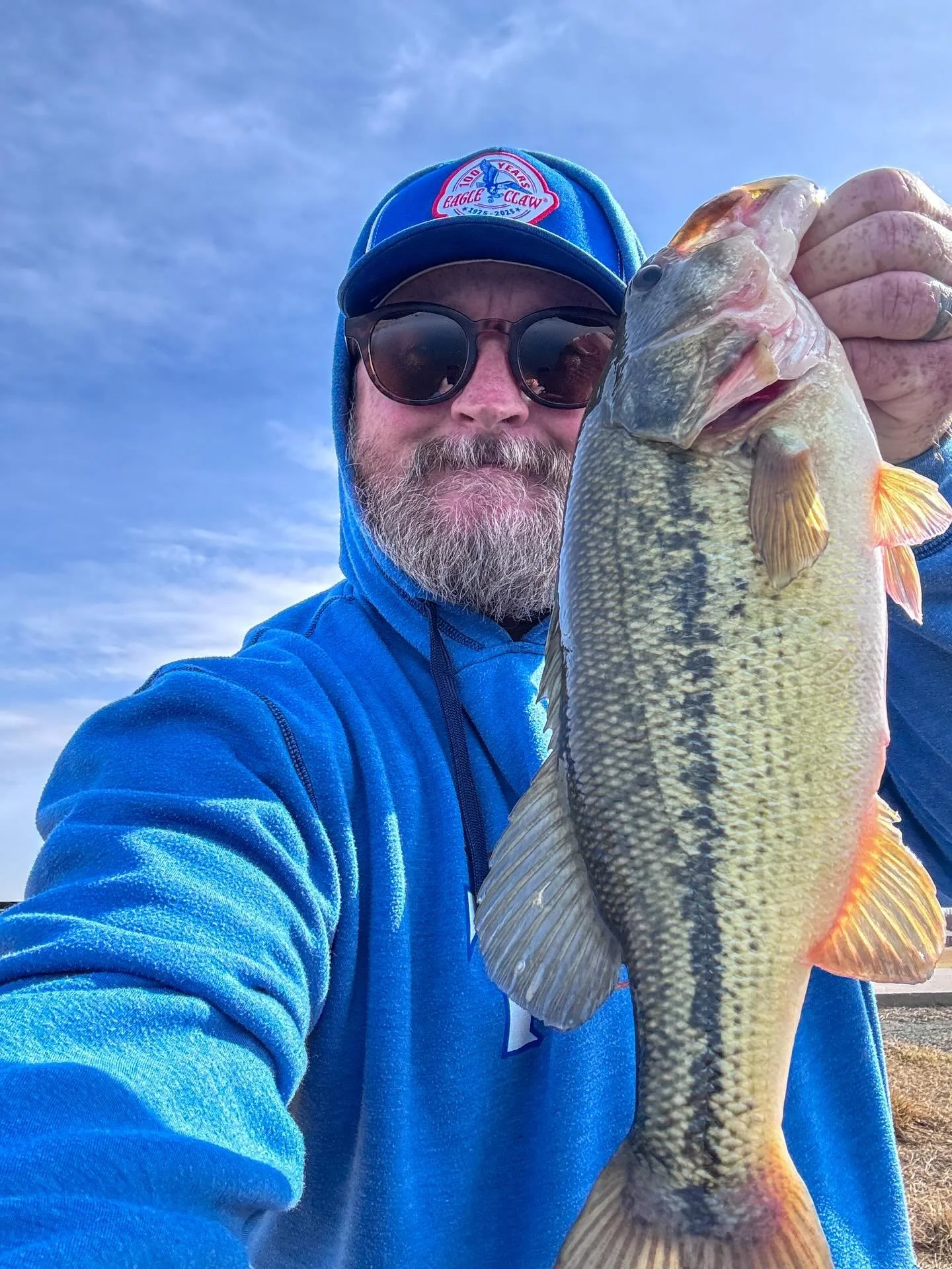 Spent the day pond hoppin&rsquo; and refreshing BassTrakk every half hour or so. Caught a dozen on a few different presentations and Brock kept the lead! Life is good!