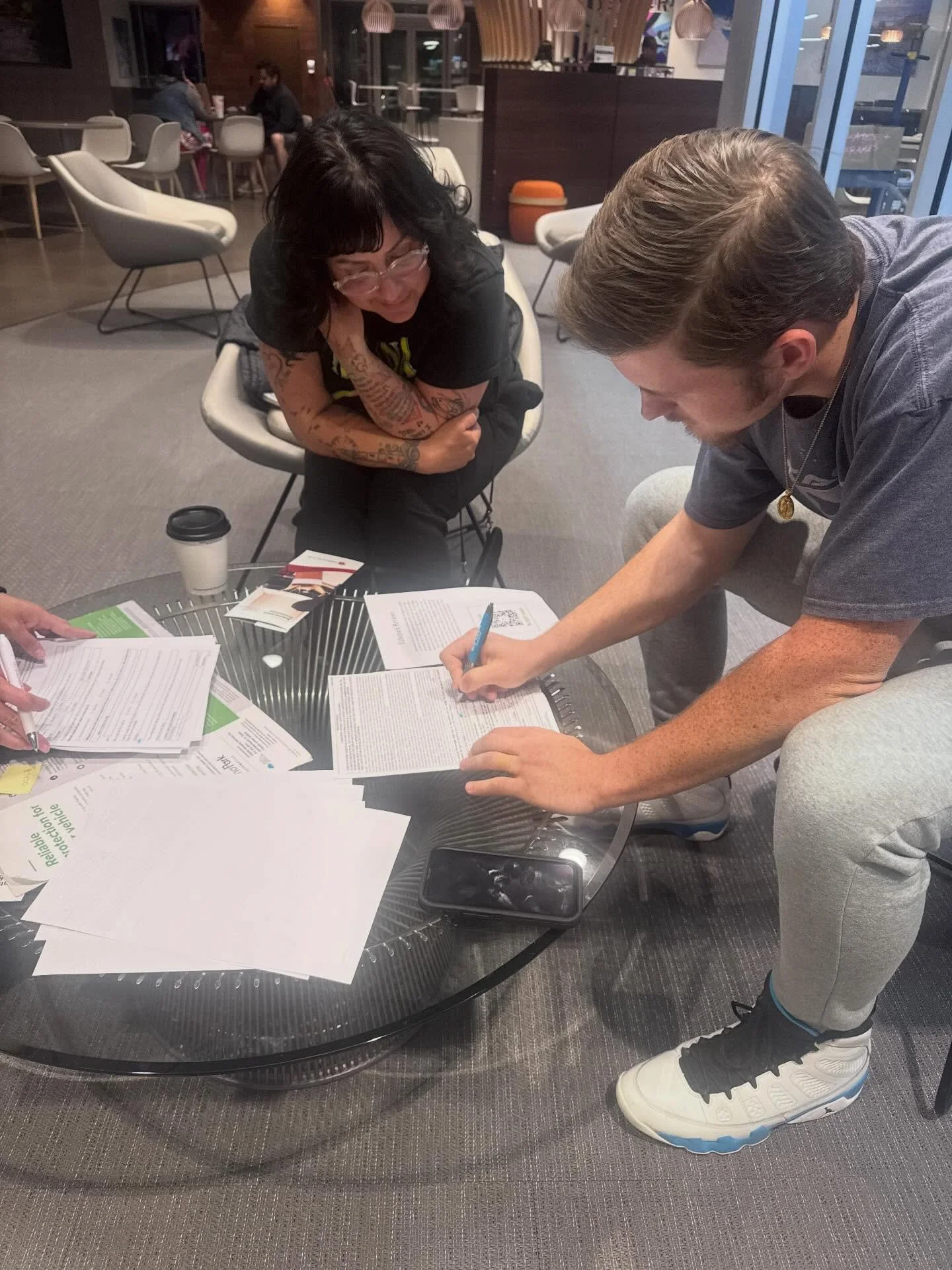 When the salesperson walked up to us she didn&rsquo;t have any idea who was buying. I don&rsquo;t blame her for initially talking to us first.  I probably would have too. 

After a few minutes she realized the youngest of the group was buying, better