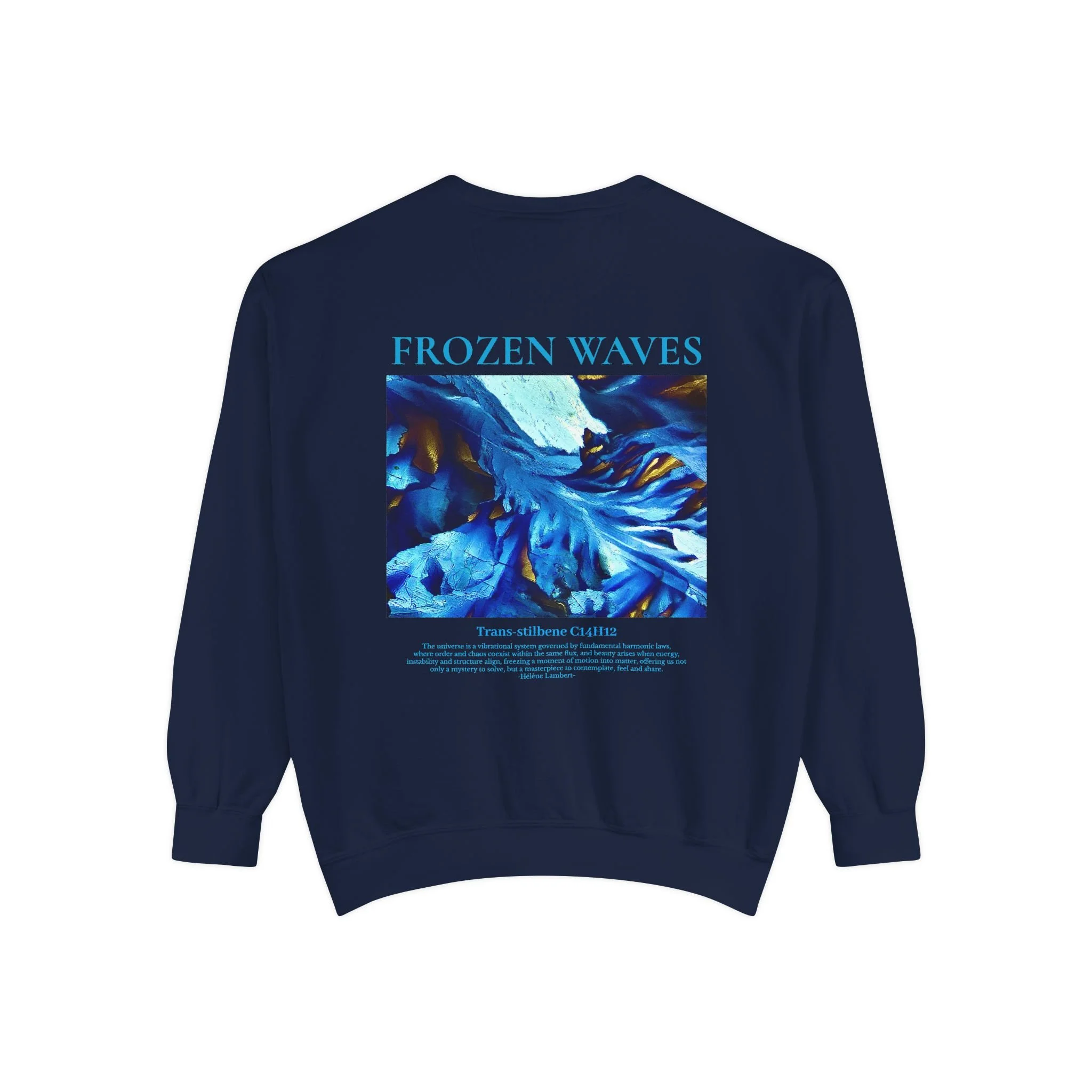 Sweatshirt Helnium : Frozen Waves Trans-Stilbene (C₁₄H₁₂)