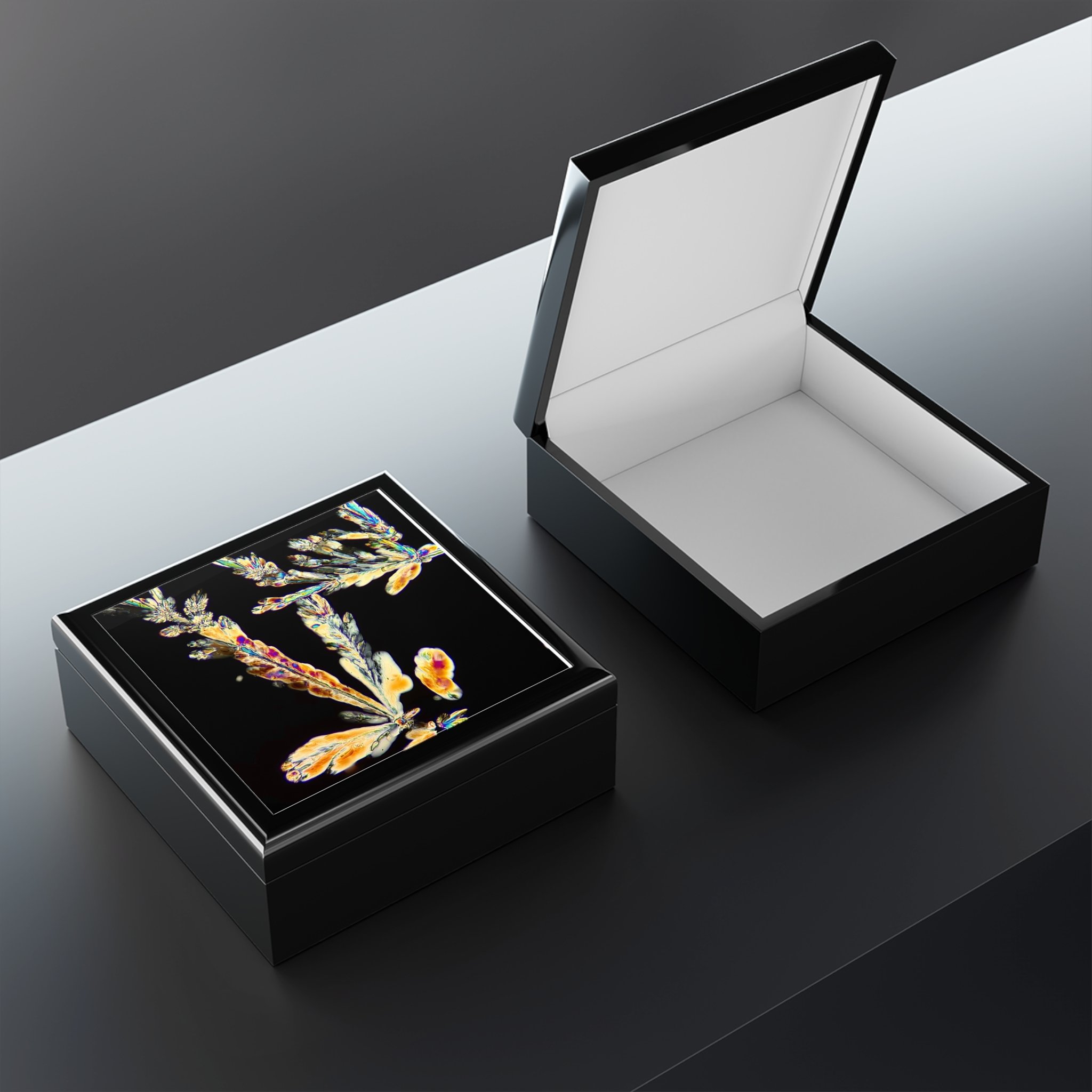 Boîte à bijoux : Cristaux de vin Blanc