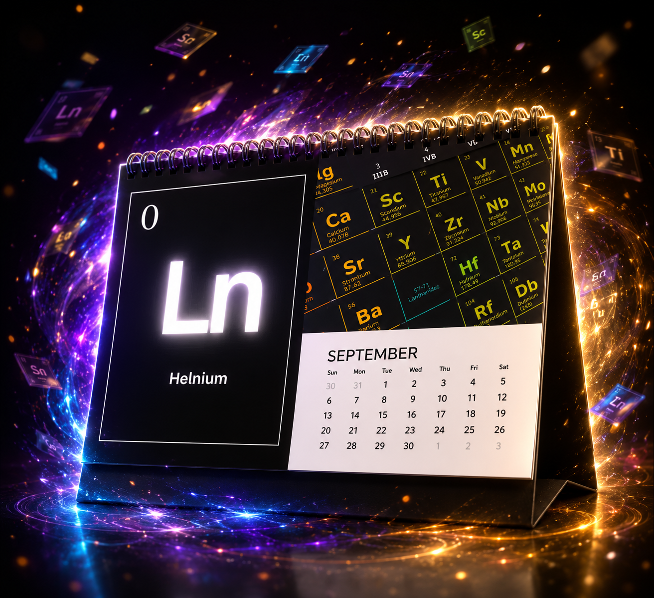 Molecular Time Desk Calendar