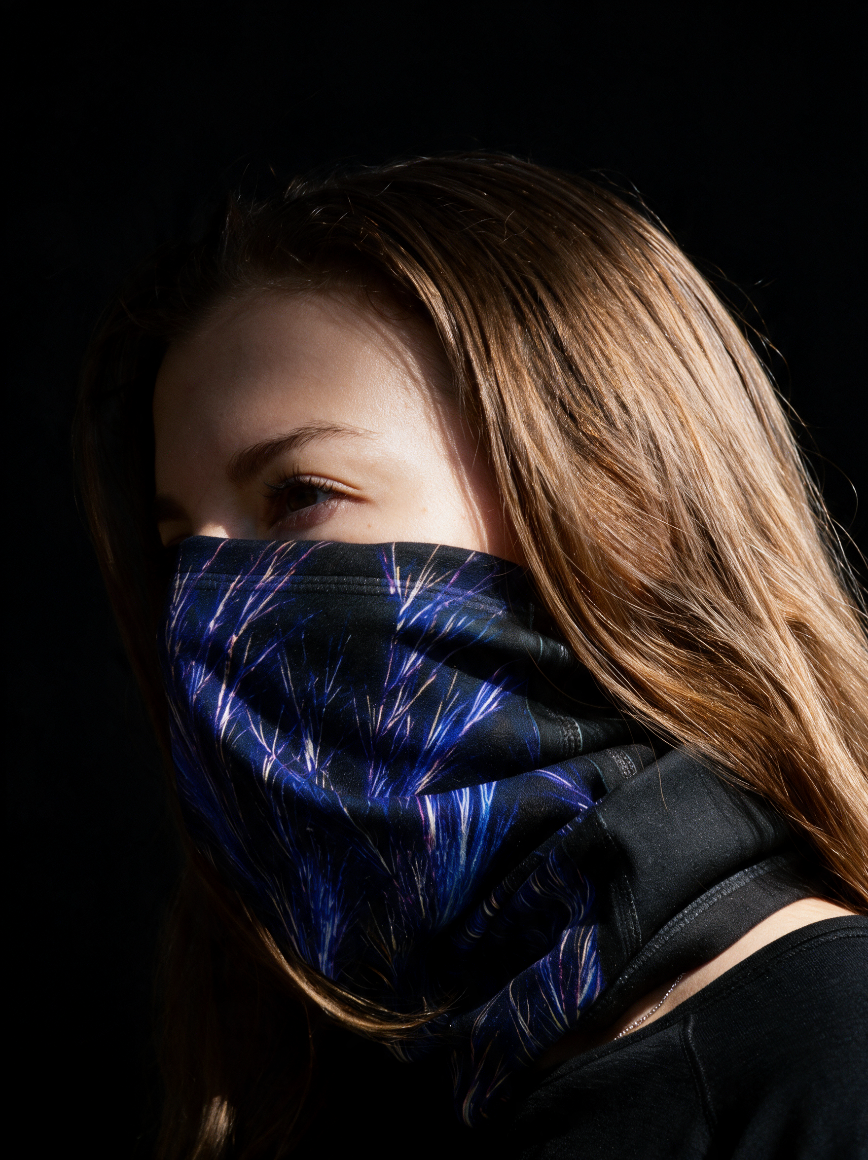 Winter Neck Gaiter: Caffeine Crystals