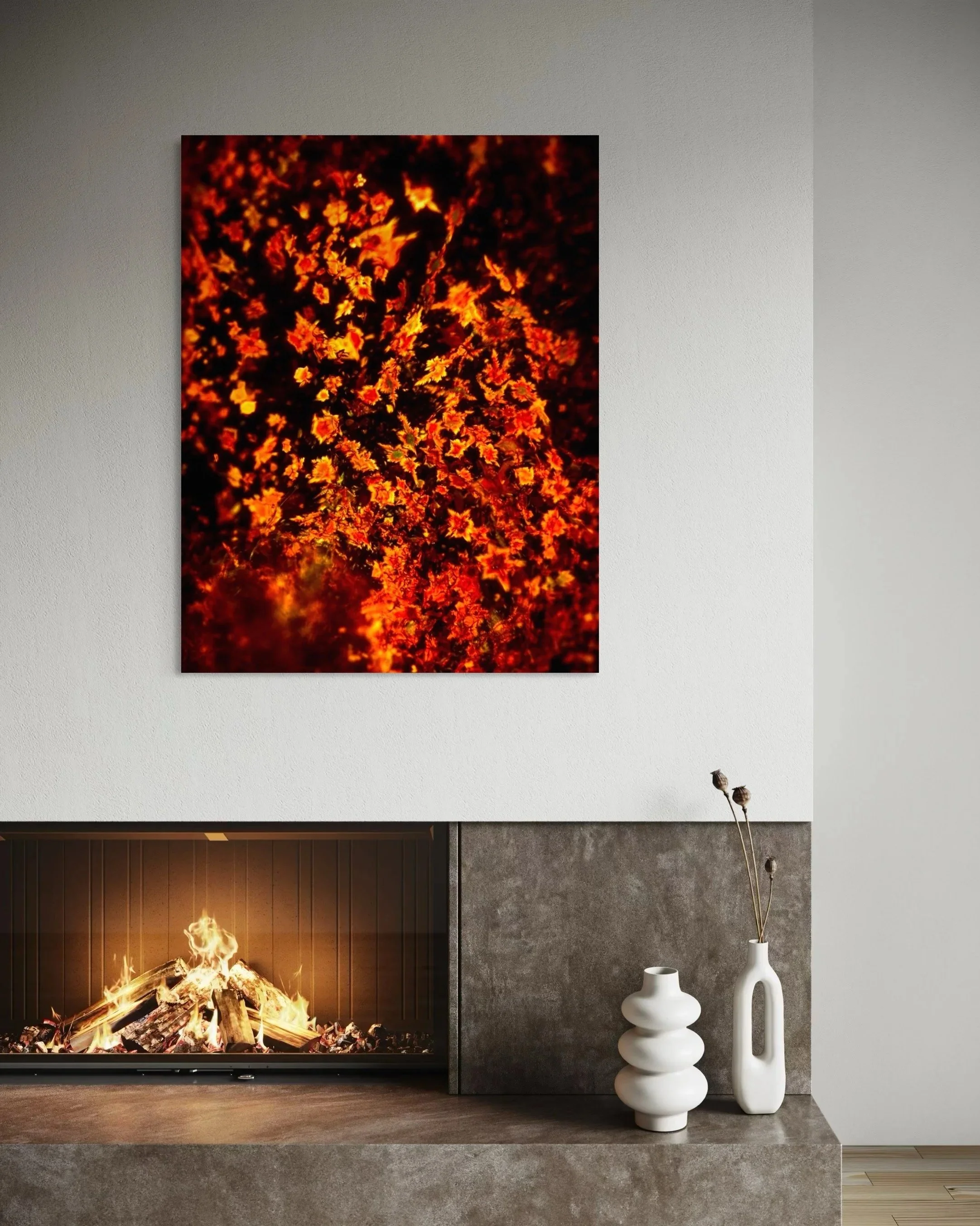 Photo print poster :  Le Feu moléculaire Cristaux de β-Carotène