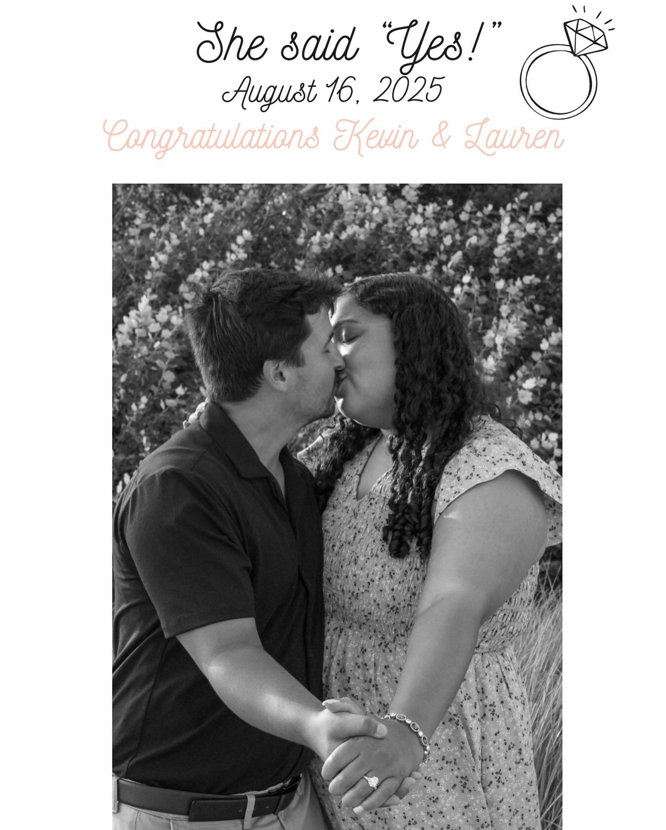 Congratulations Kevin &amp; Lauren 💕 cheers to a lifetime of happiness! On 08.16.2025 I had the pleasure of shooting their engagement on a secluded stretch of Long Island beach at sunset. How perfect!