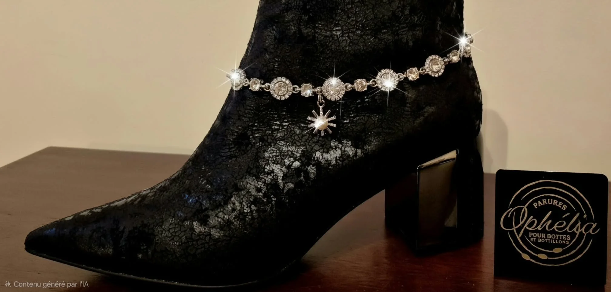 Victoria - Bijoux Bottes - Femme - Diamants Brillants-argent