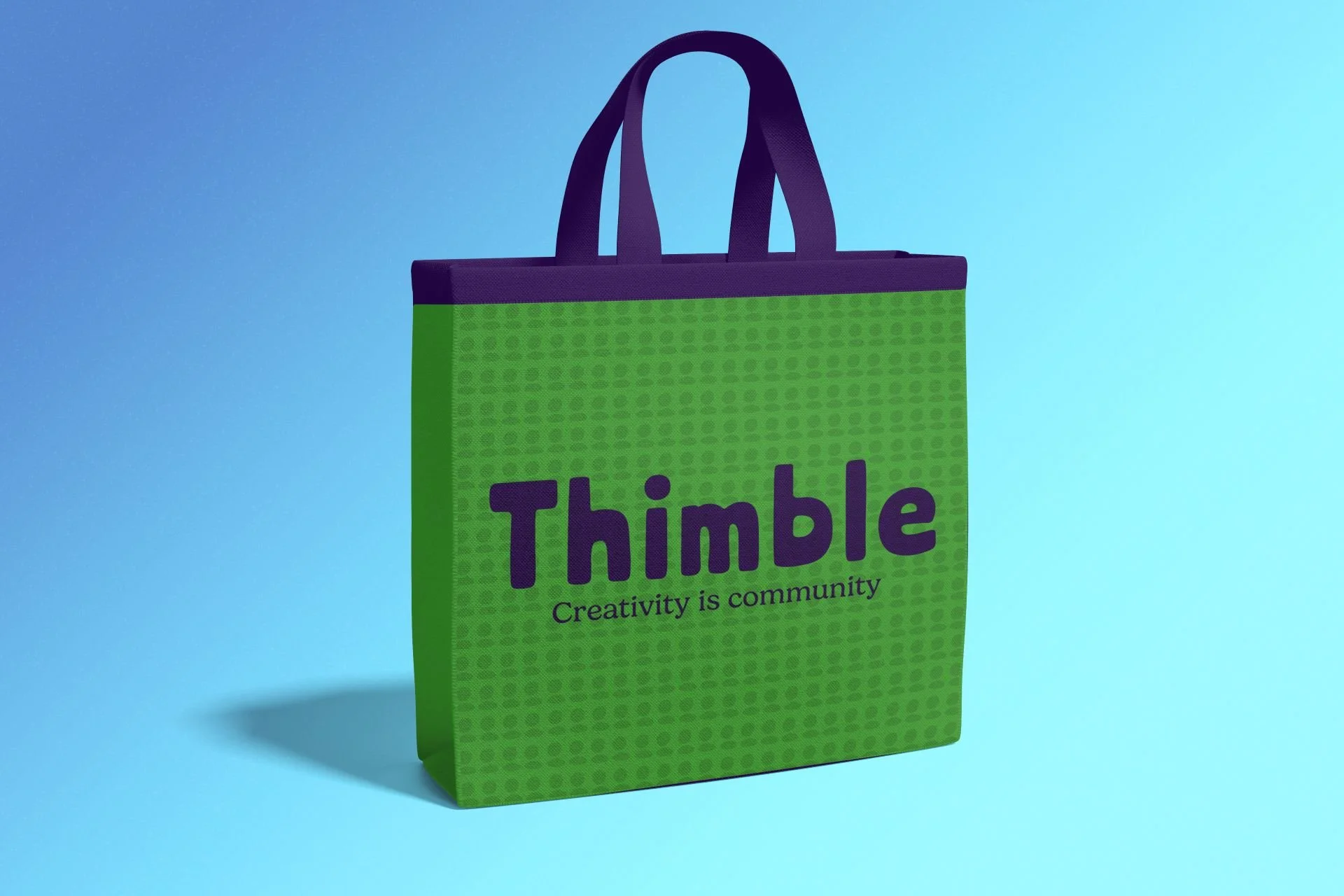 Thimble Green Tote Bag View 01.jpg