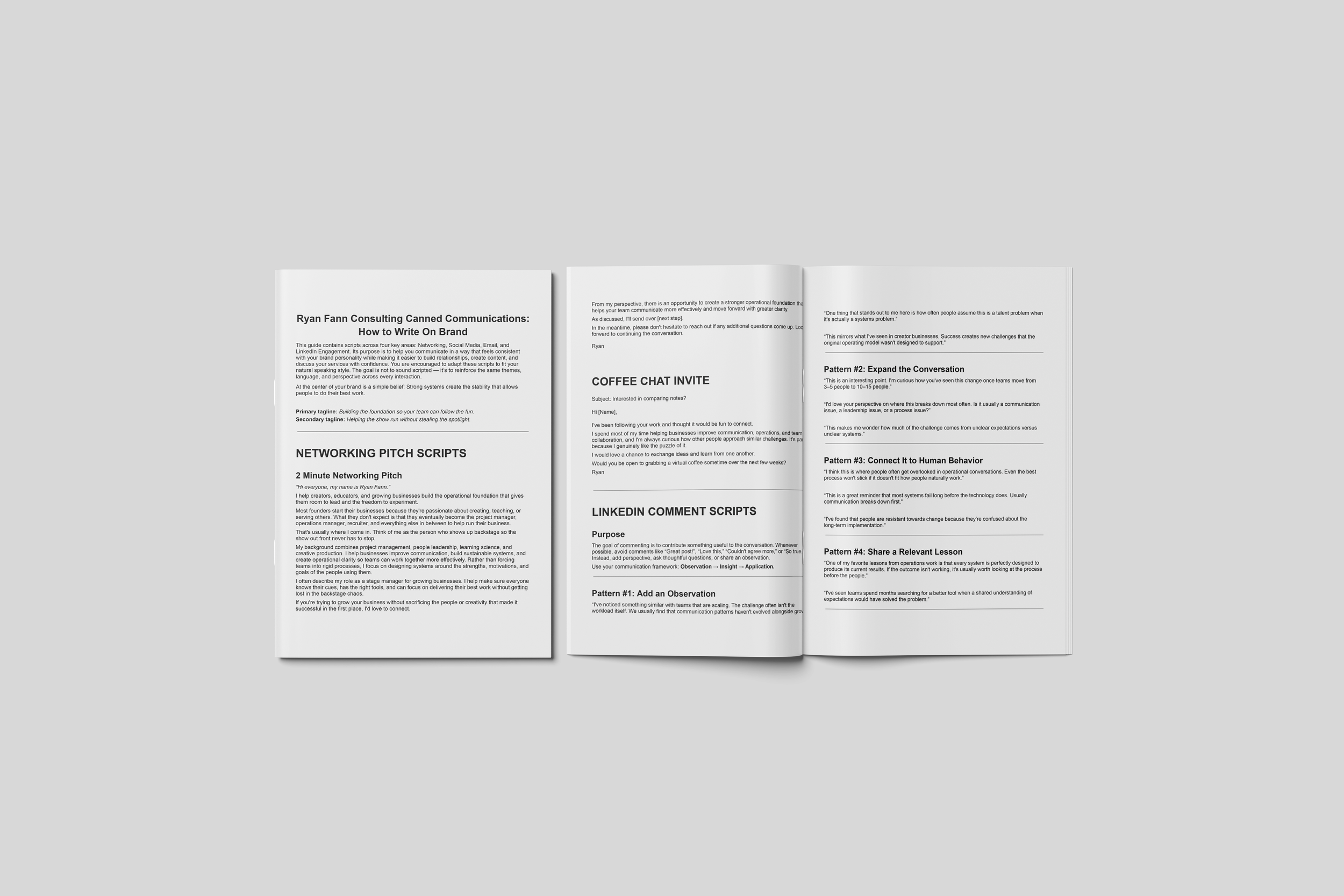 Brand Strategy Communication Scripts