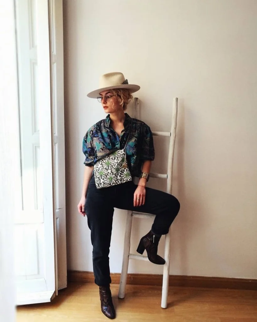 María Palaria hat maker.