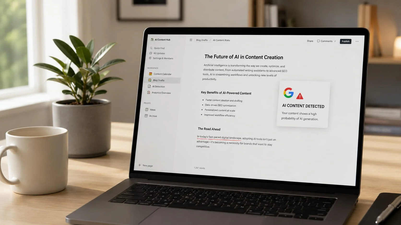KI-Content und SEO: Was Googles Algorithmus derzeit bestraft